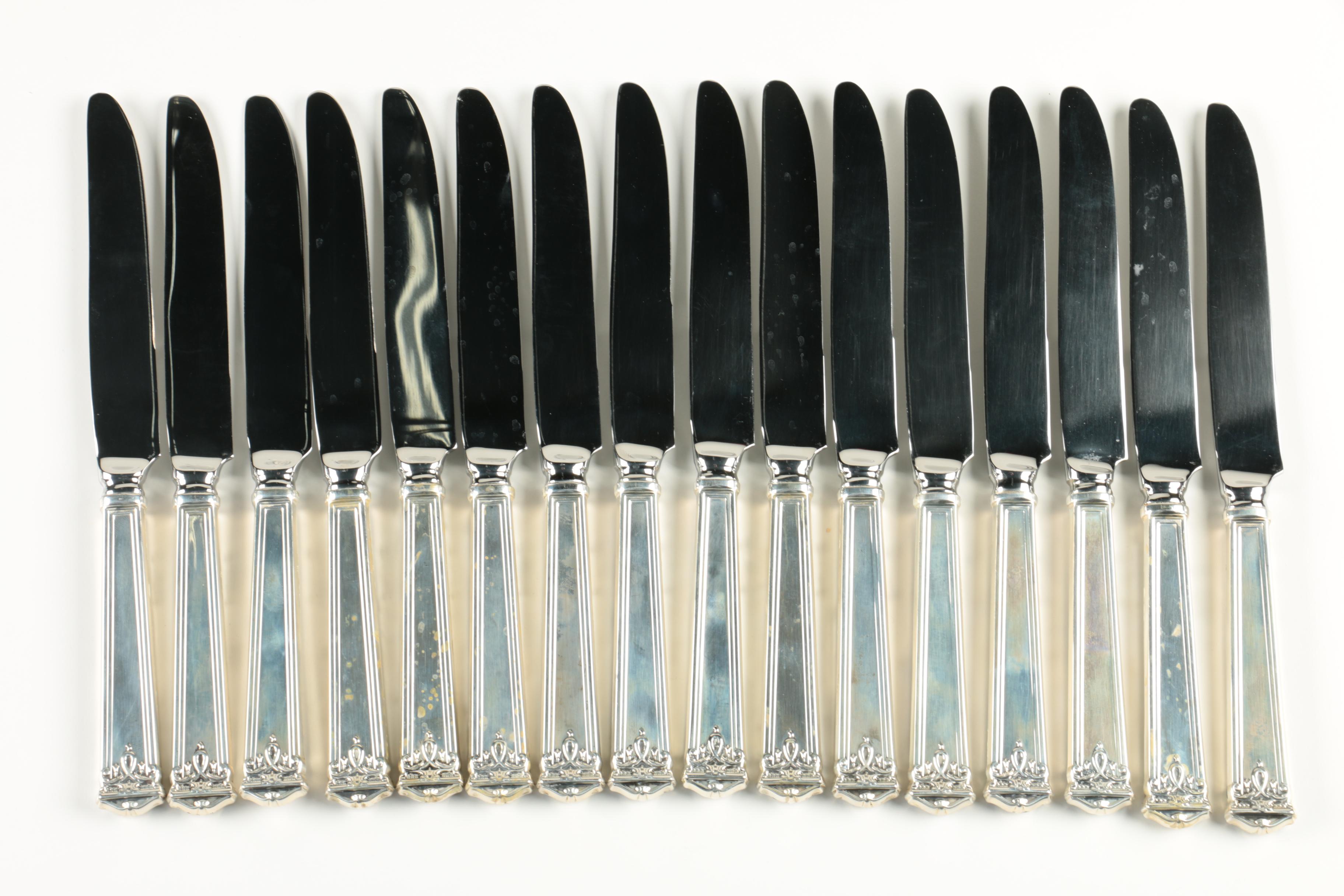 Tuttle Silversmiths "Trianon" Sterling Silver Flatware Set