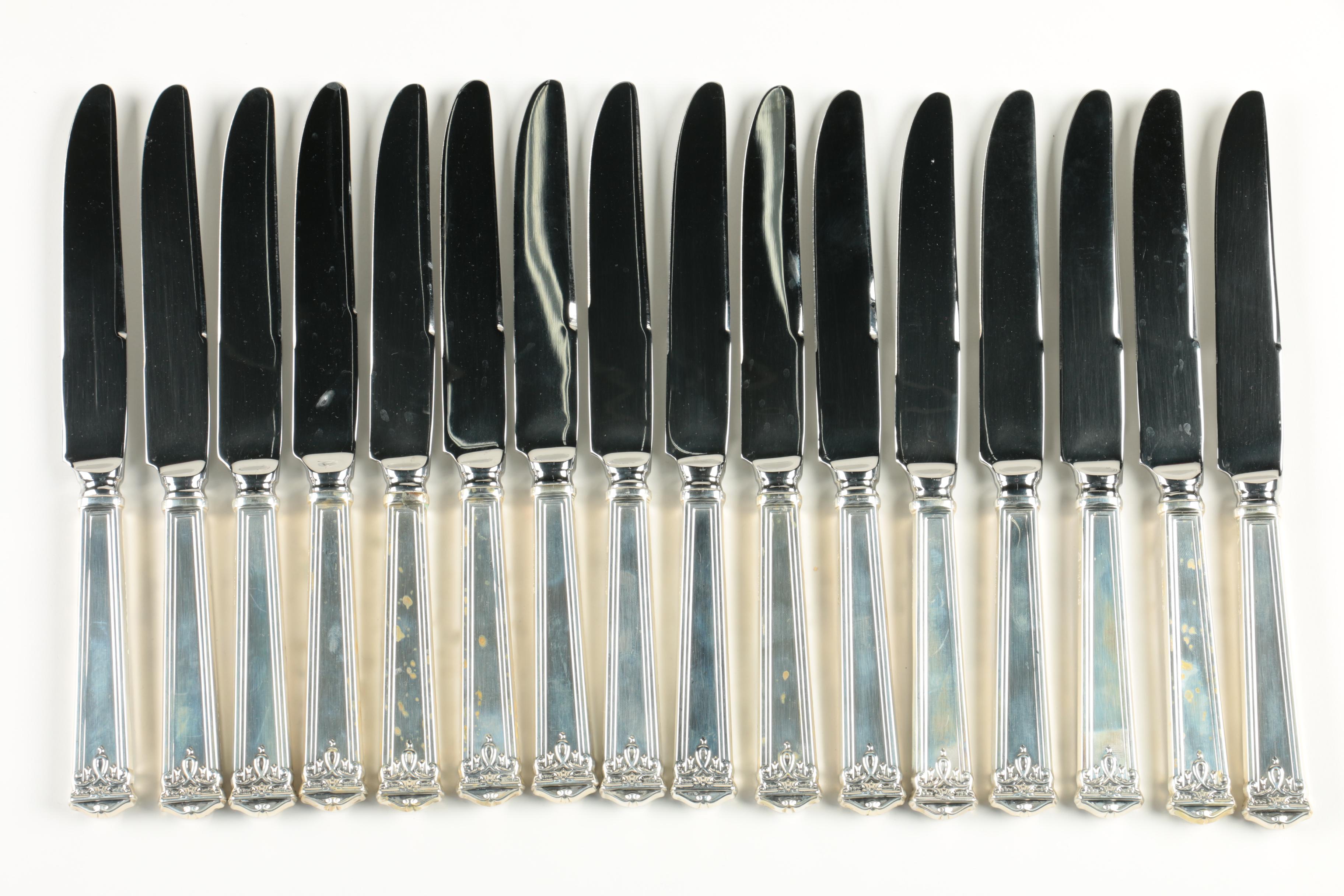 Tuttle Silversmiths "Trianon" Sterling Silver Flatware Set