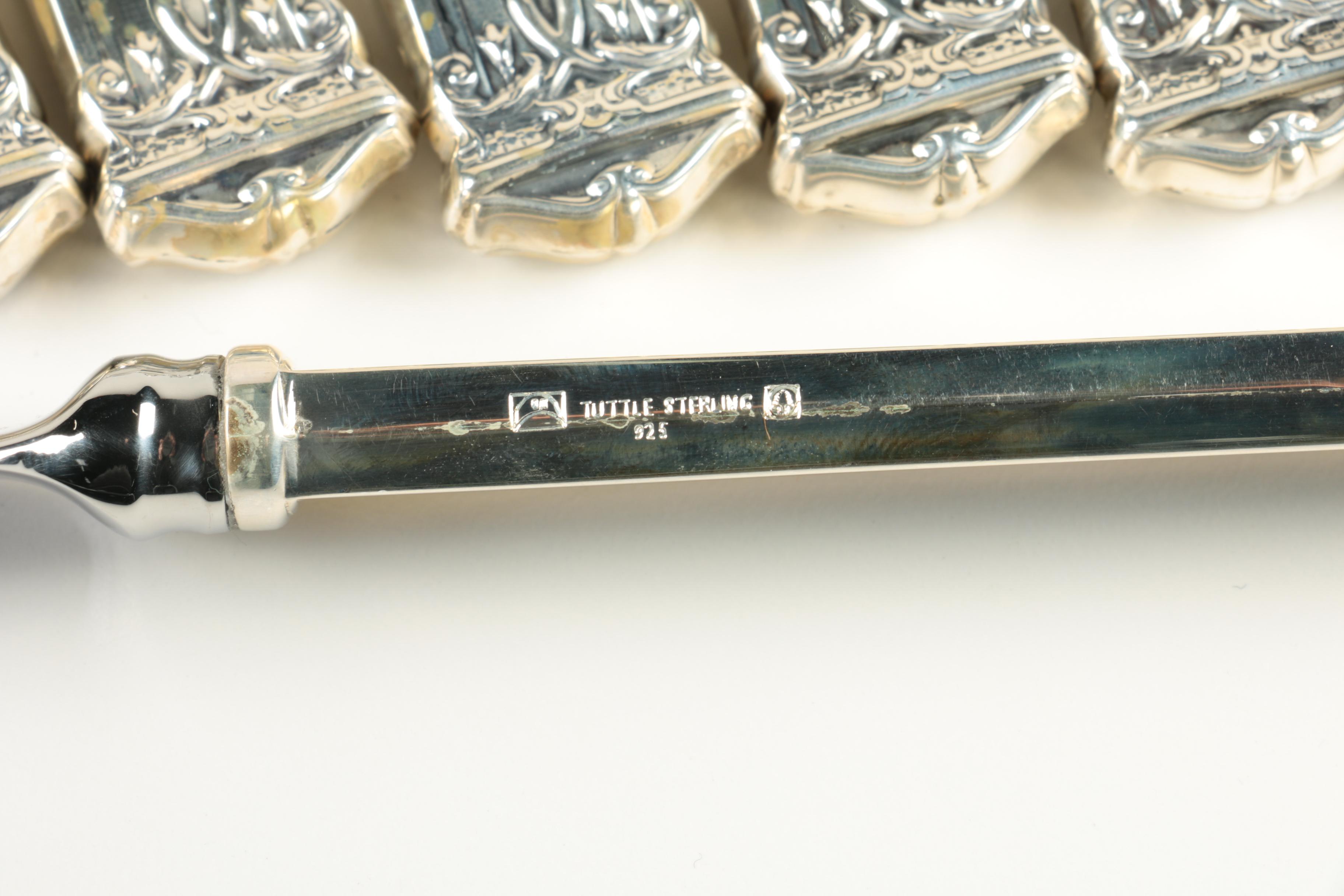 Tuttle Silversmiths "Trianon" Sterling Silver Flatware Set