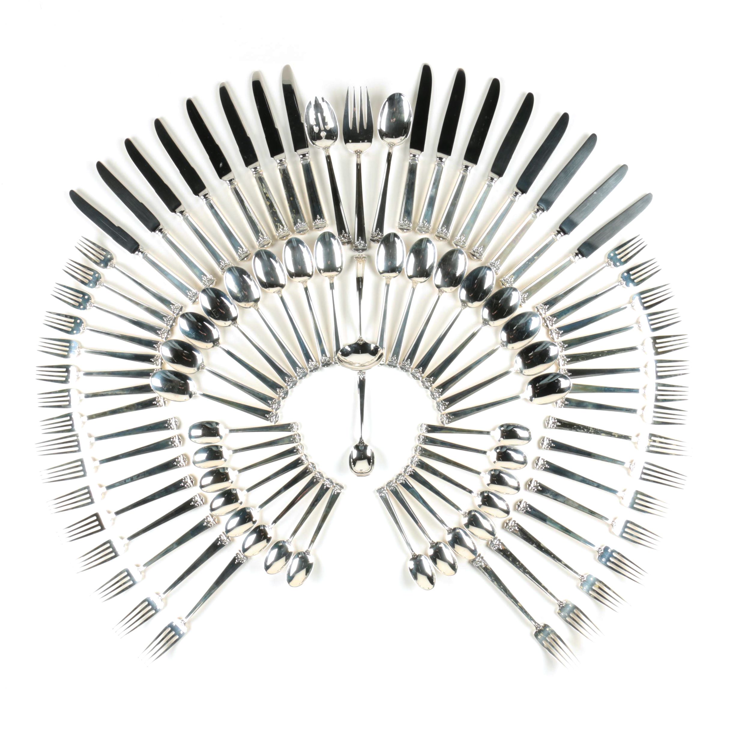 Tuttle Silversmiths "Trianon" Sterling Silver Flatware Set