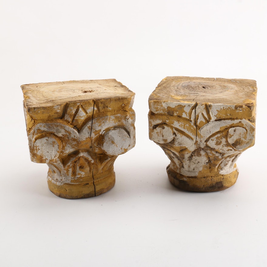 Carved Wooden Capitals