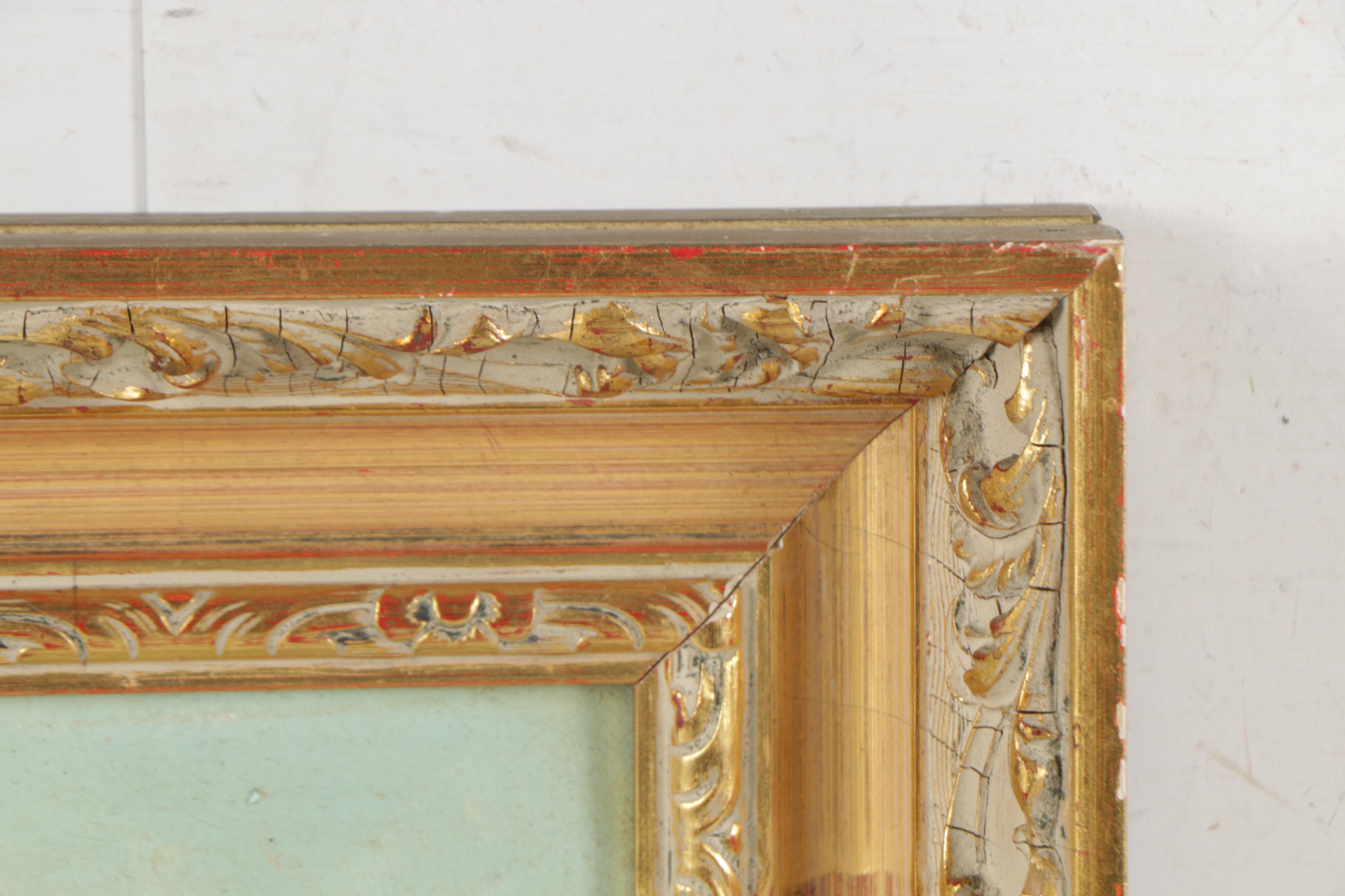 Karl Herzog Oil Painting on Panel of Landscape