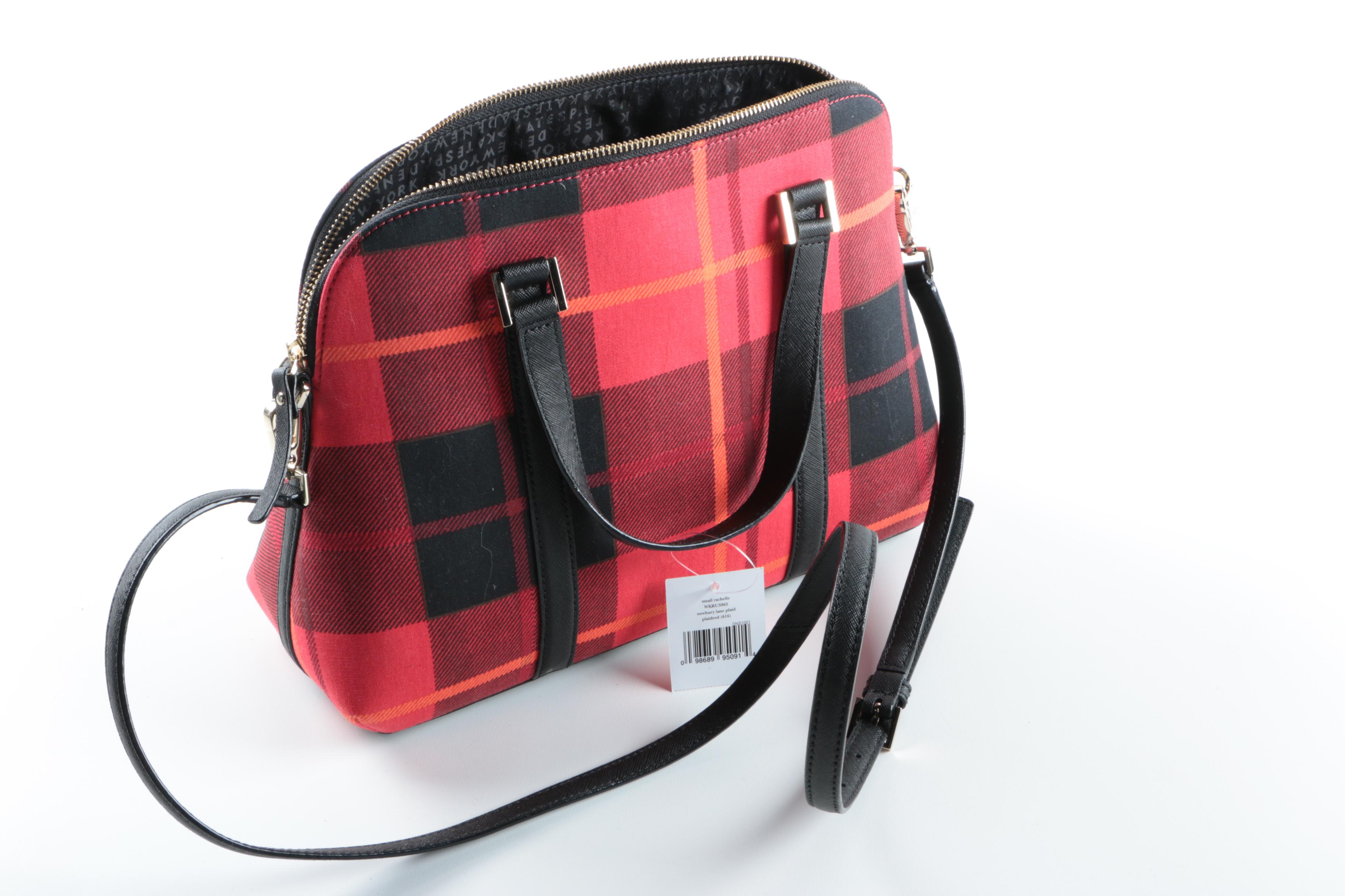 Kate Spade New York Small Rachelle Newbury Lane Plaid Handbag and Wallet