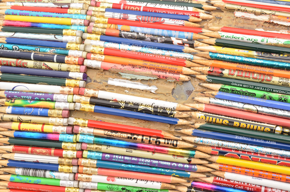 Cincinnati's "Big Pig Gig" Pig Sculpture "Miss Penciline" Pig