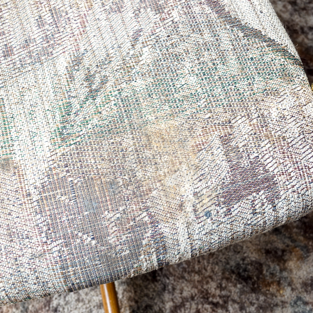 Vintage Oak Dining Table with Rolling Armchairs