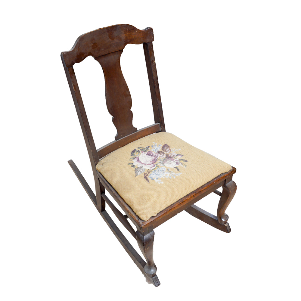Vintage Victorian Style Rocking Chair