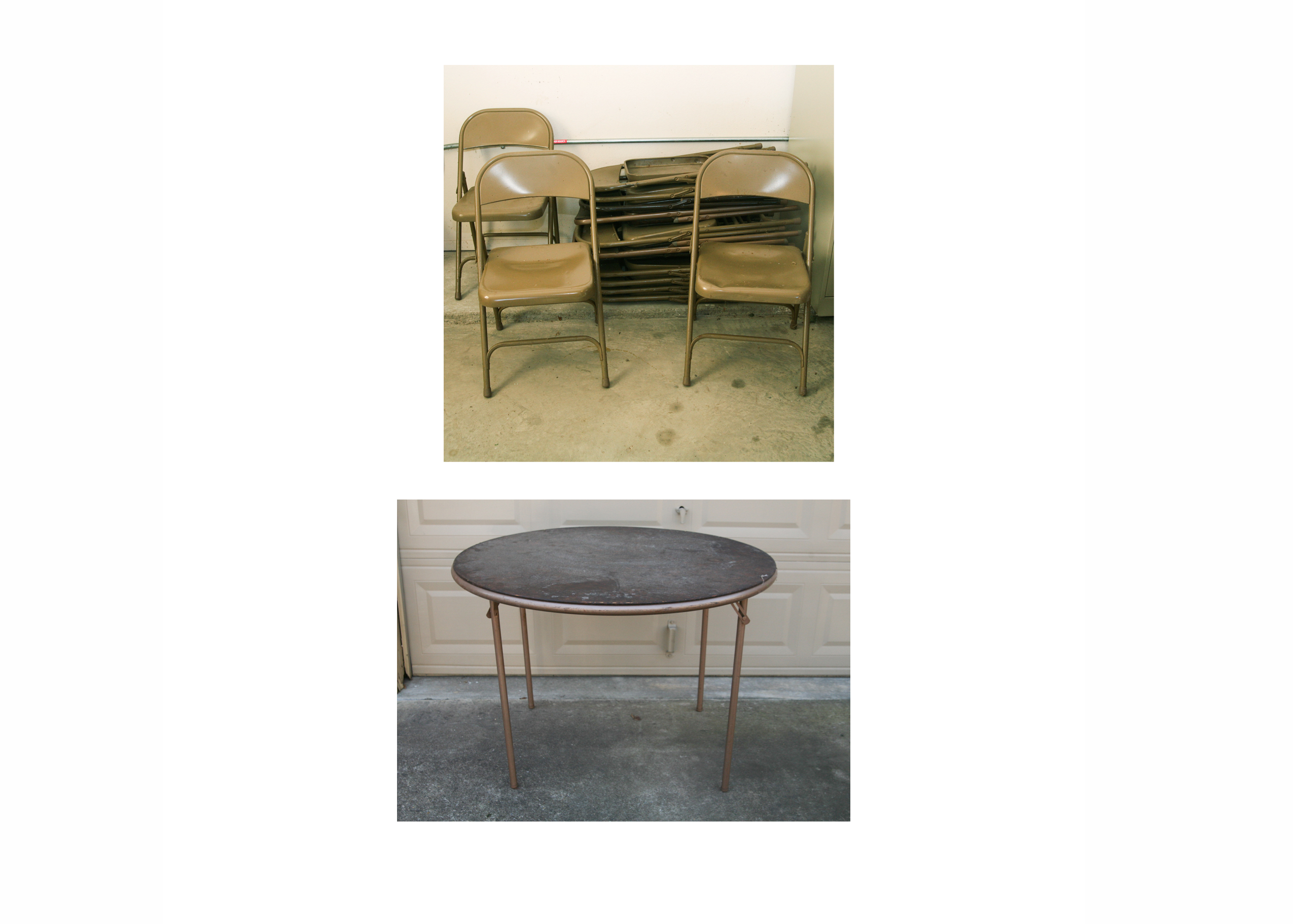Folding Chairs and Table