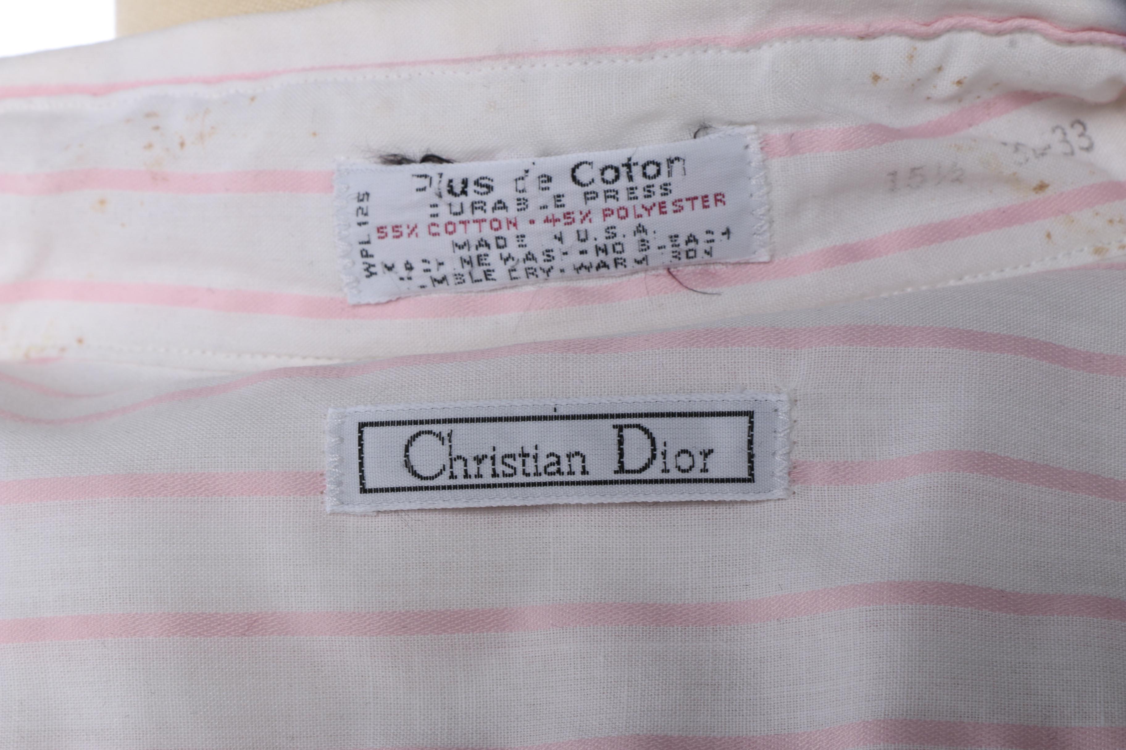 Men's Christian Dior and Yves Saint Laurent Dress Shirts