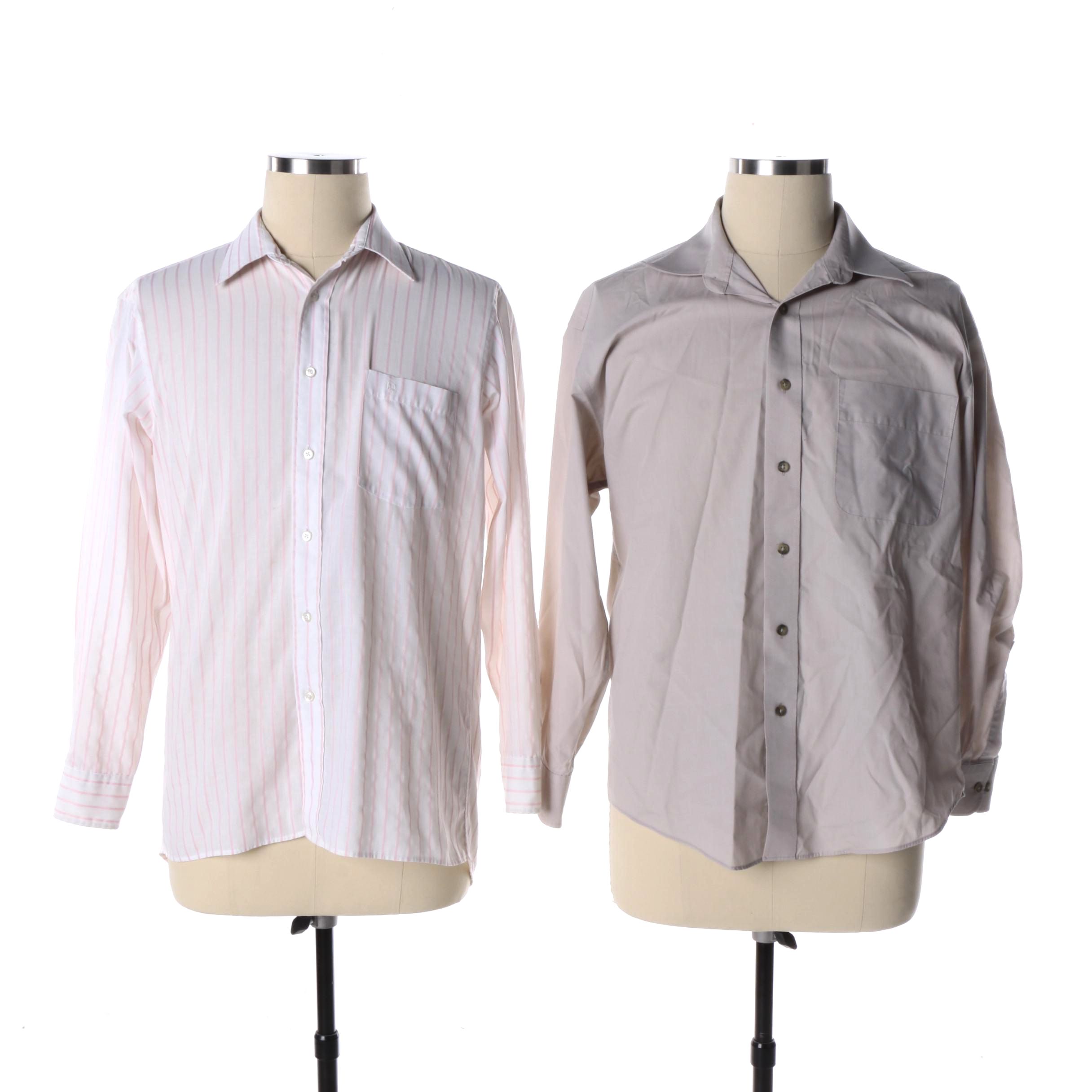 Men's Christian Dior and Yves Saint Laurent Dress Shirts