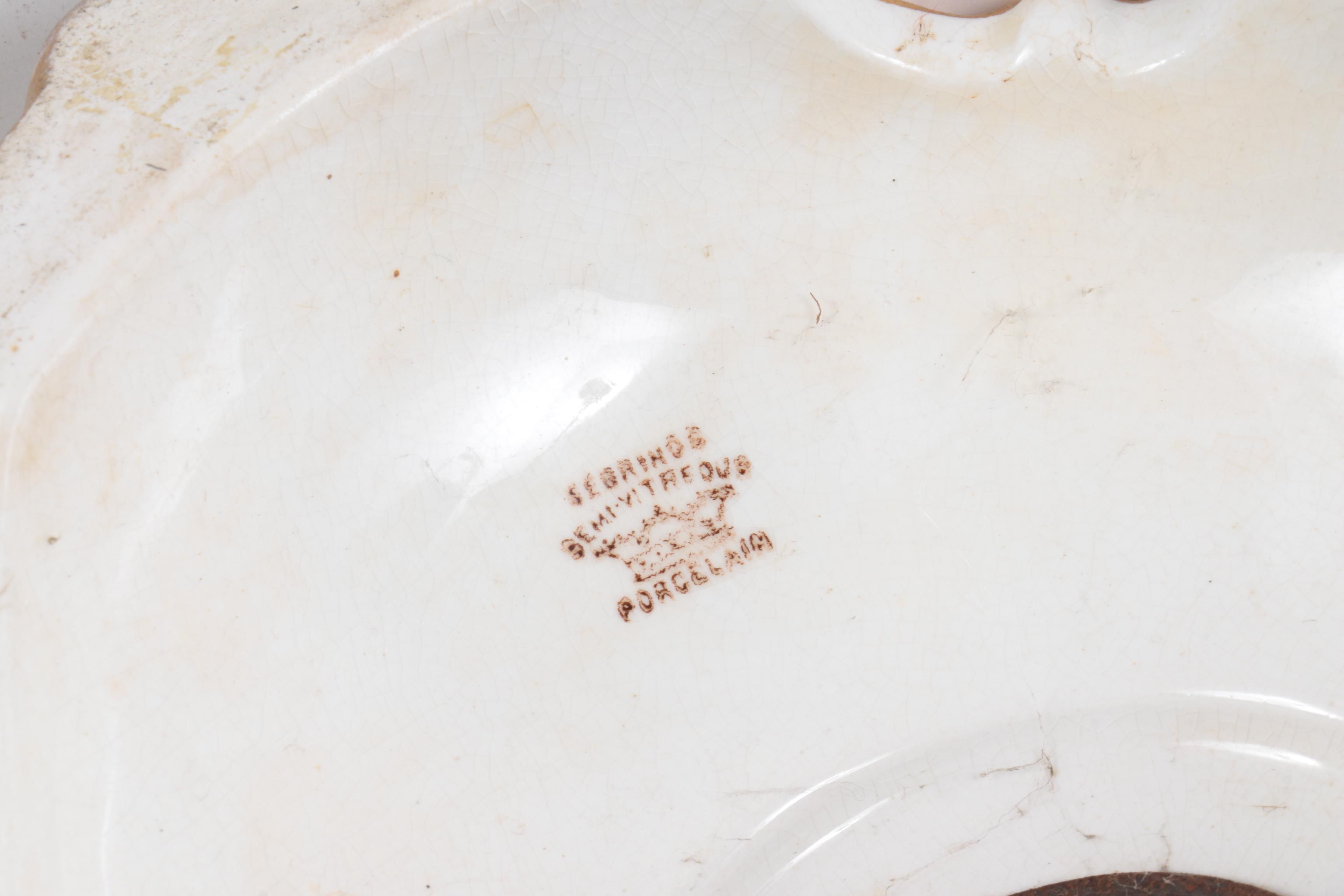 Vintage Sebring Pottery Jardiniere and Pedestal