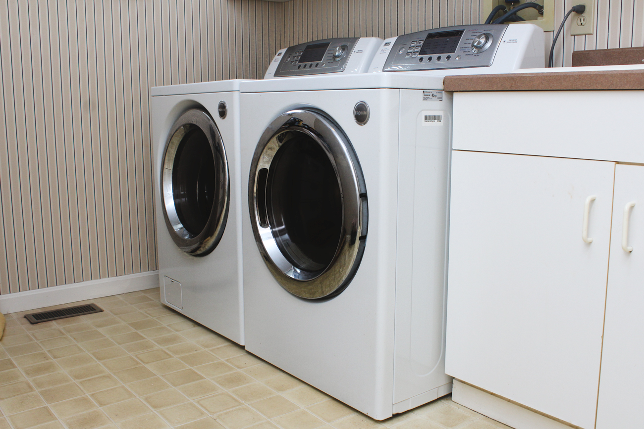 LG Front-Load Washer with LG Electric Dryer