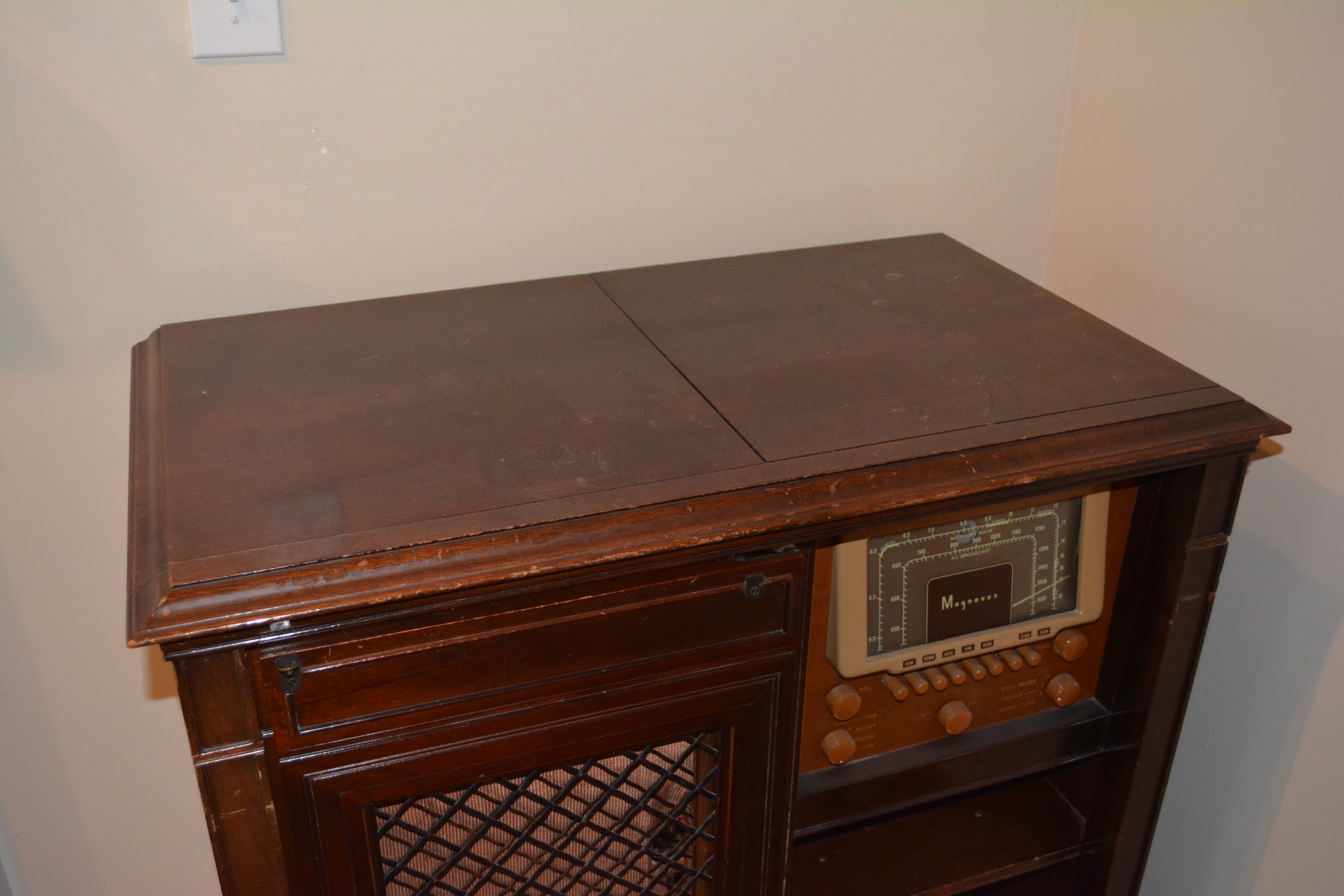 Vintage Magnavox Mahogany Stereo Cabinet