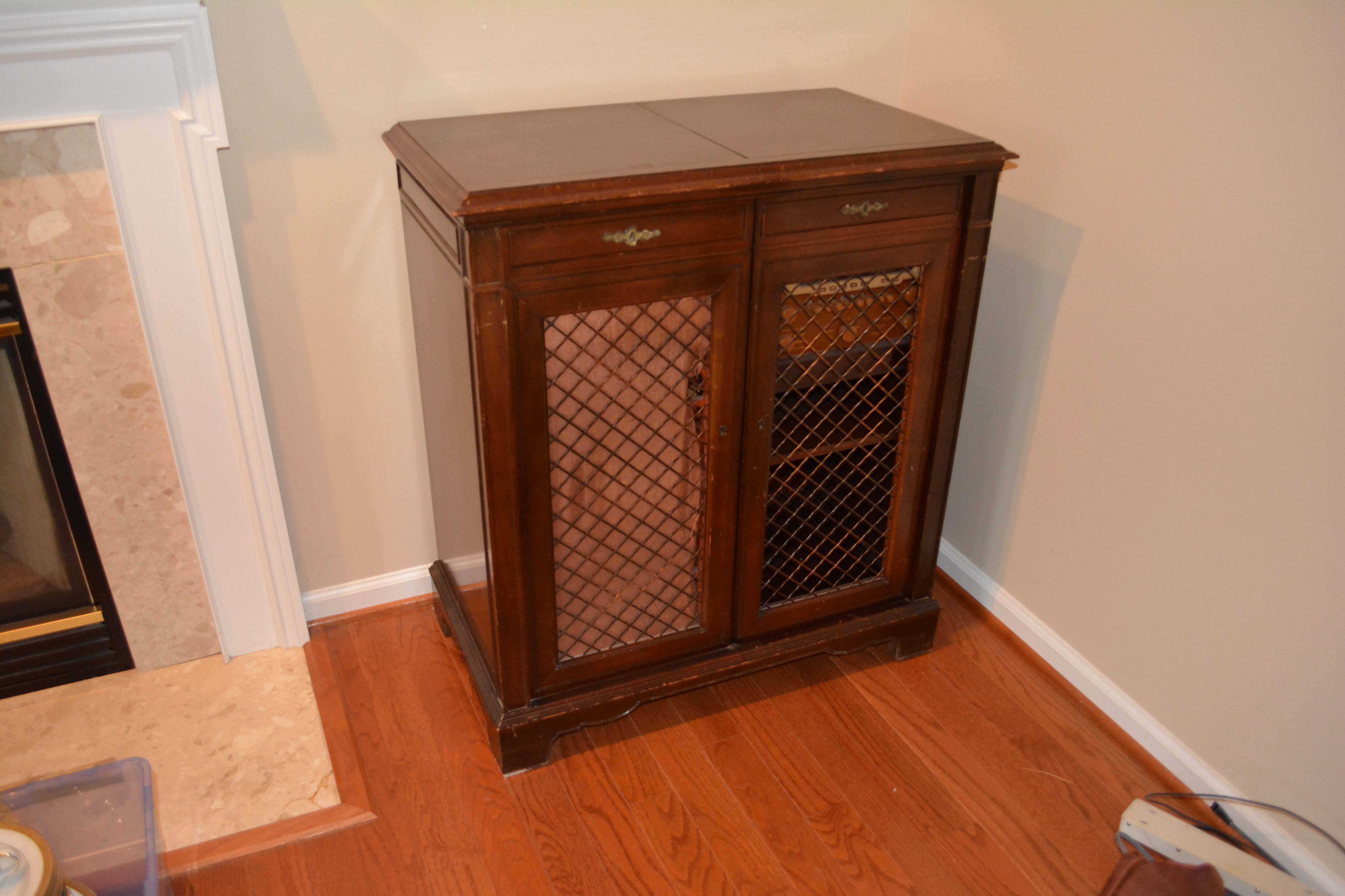Vintage Magnavox Mahogany Stereo Cabinet