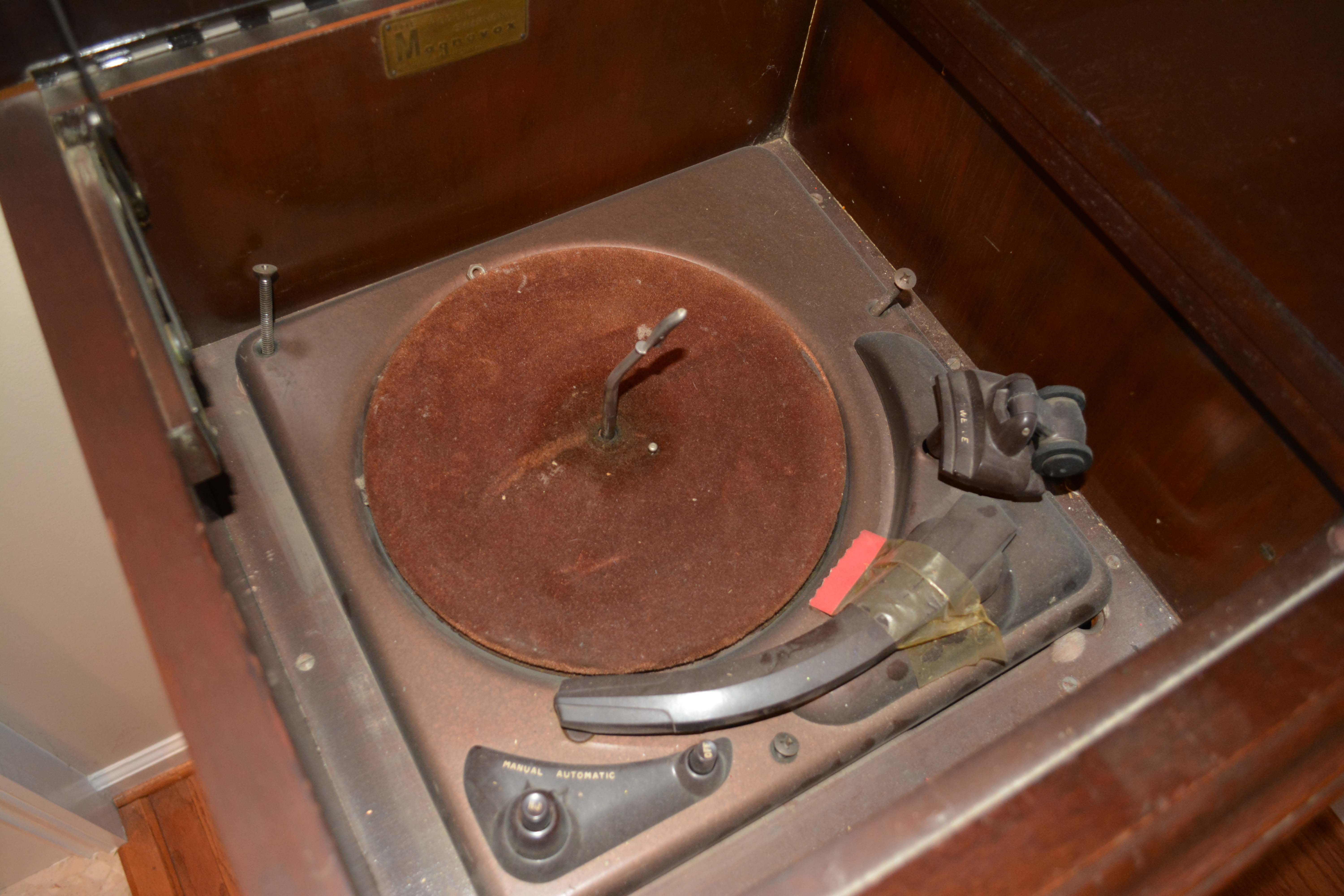 Vintage Magnavox Mahogany Stereo Cabinet
