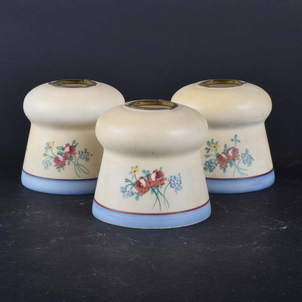 Hand-Painted Vintage Lamp Shades