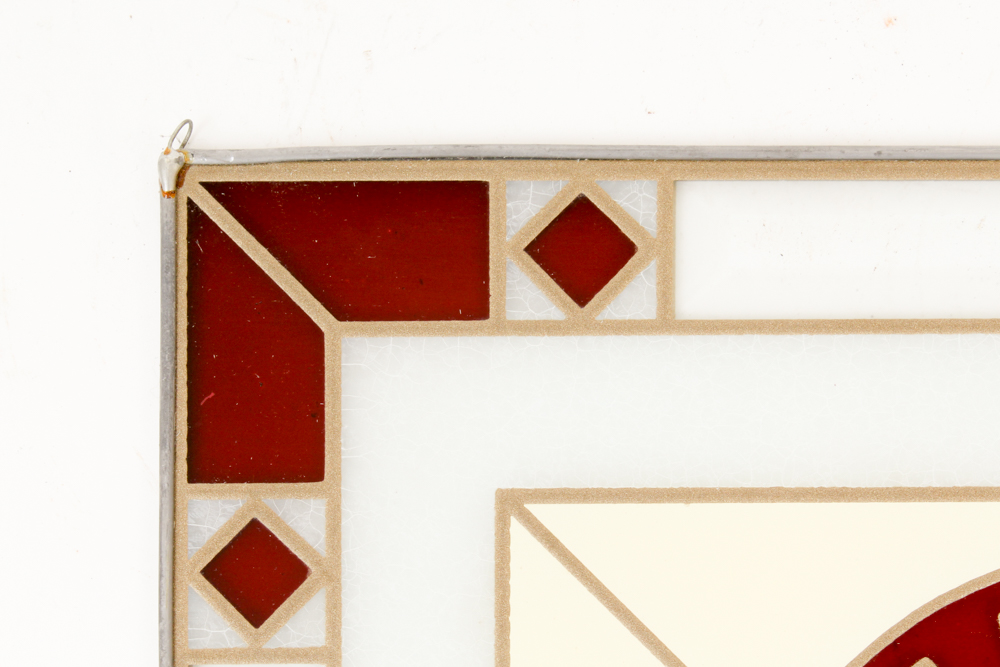 Singer Sewing Machines Stained Glass-Style Panel