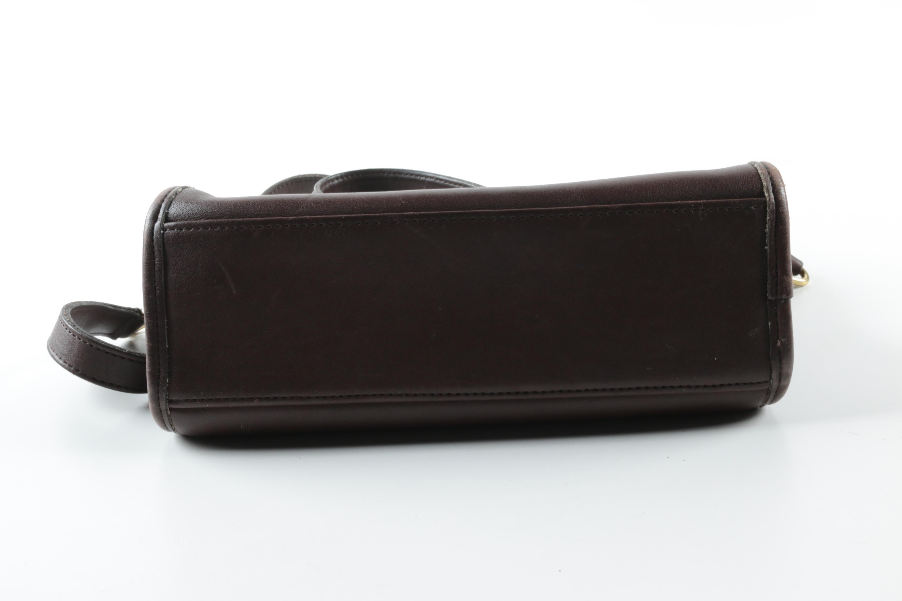 Coach Manor Brown Leather Crossbody Bag