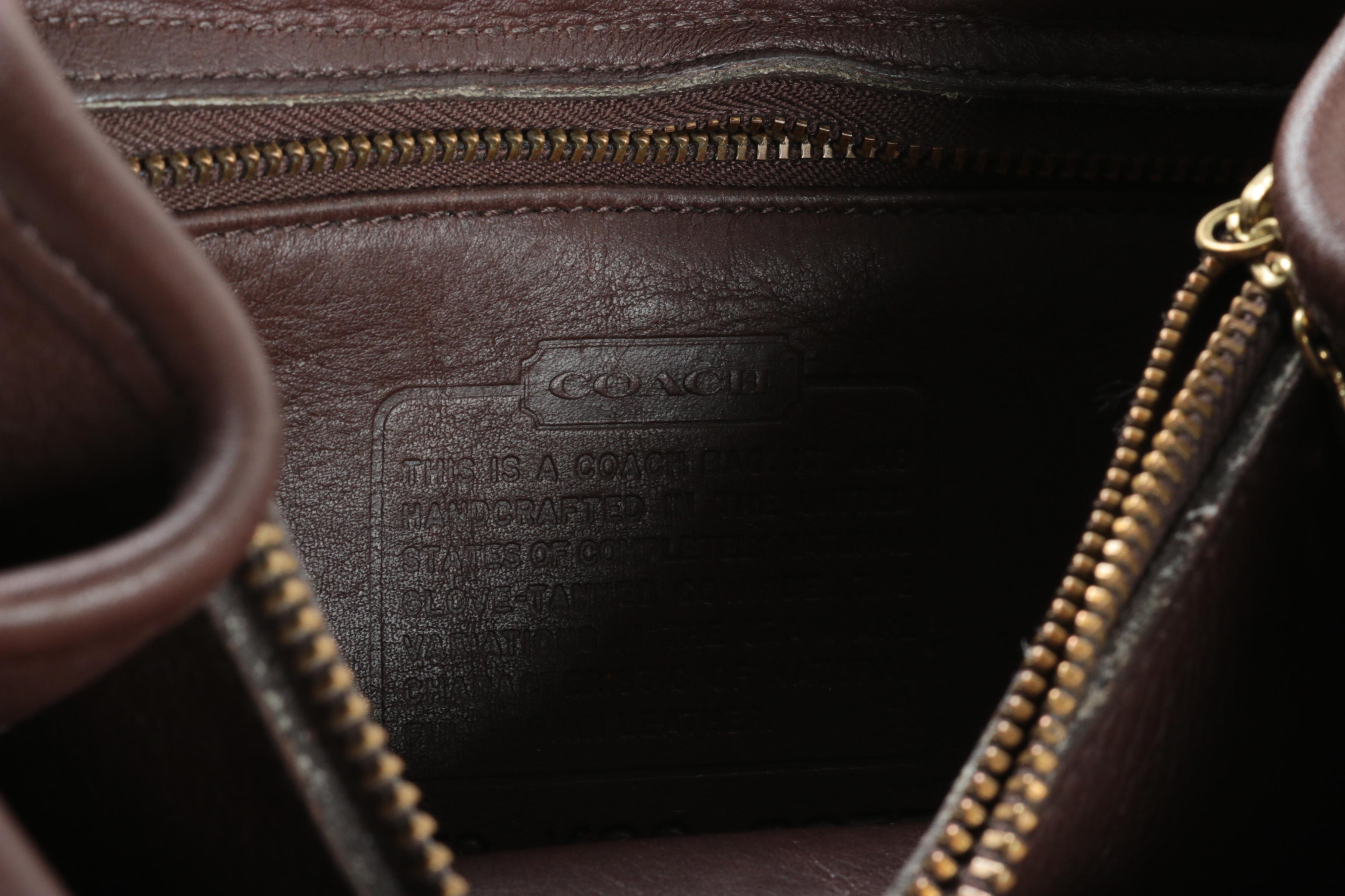 Coach Manor Brown Leather Crossbody Bag