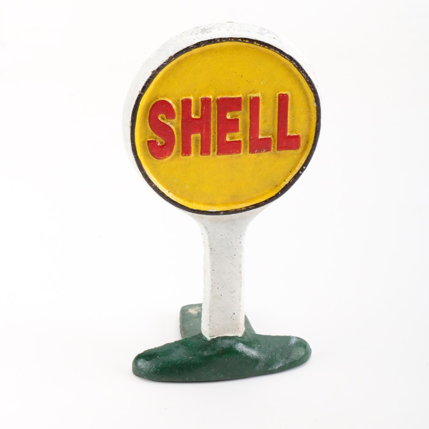 Cast Iron Shell Gas Doorstop