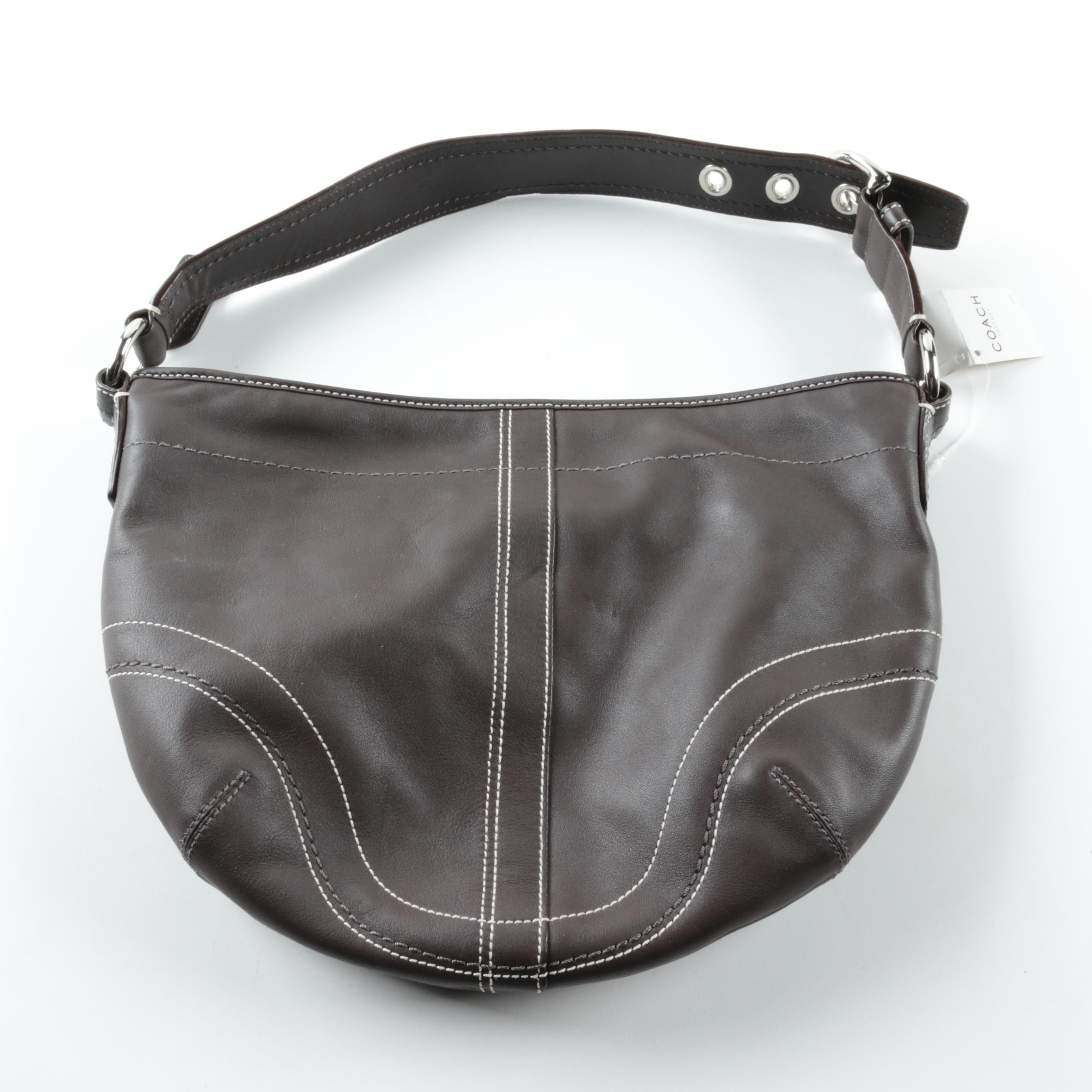 Coach Soho Brown Leather Hobo Bag