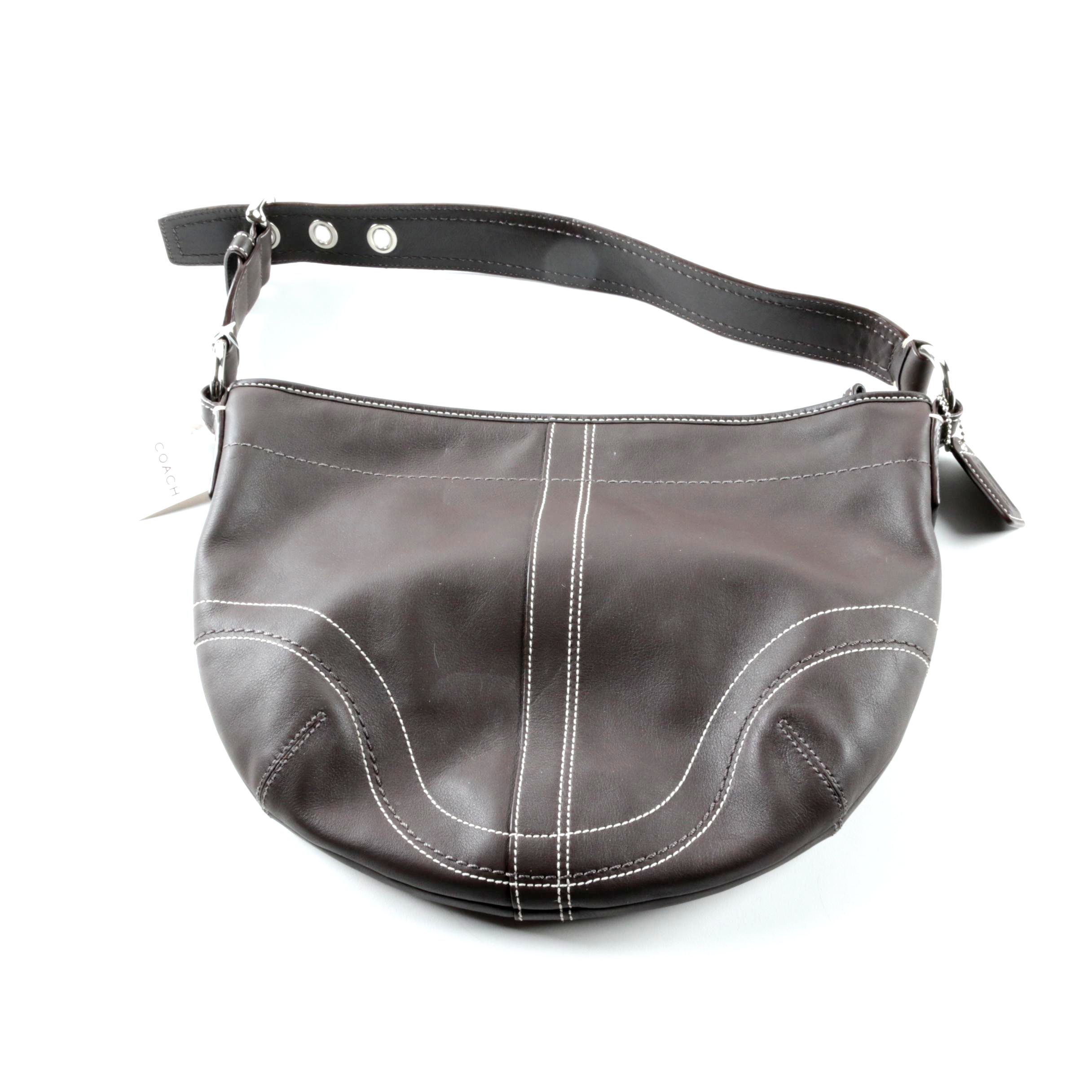 Coach Soho Brown Leather Hobo Bag