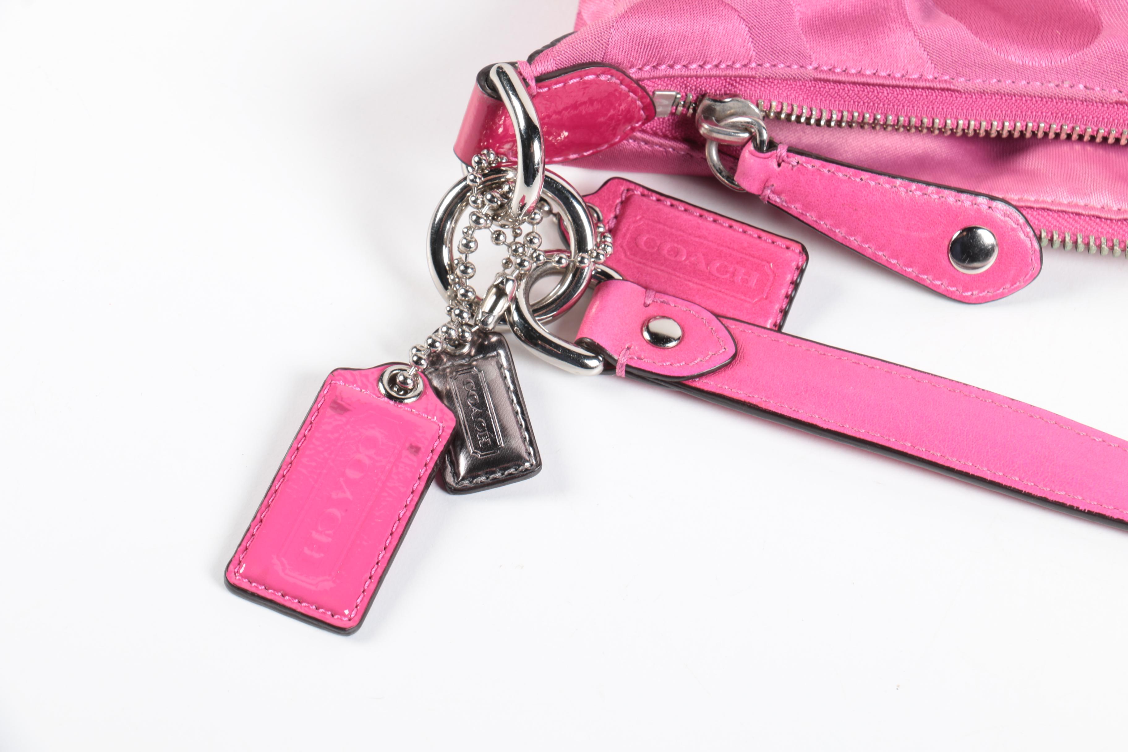 Coach Madison Hailey Signature Raspberry Hobo Bag