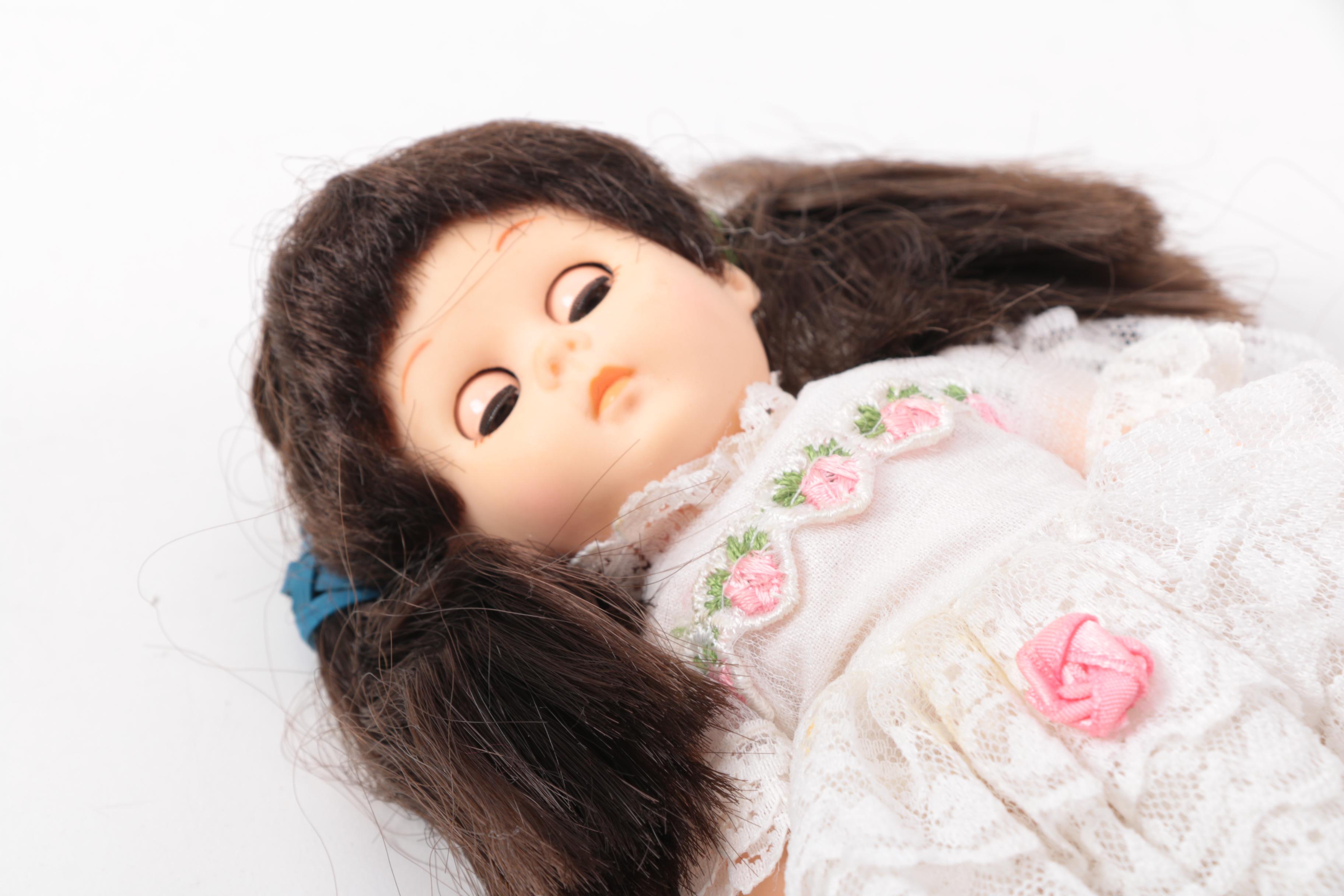 Vintage Vogue "Ginny" Dolls and Cloth Dolls with Trunks and Accessories