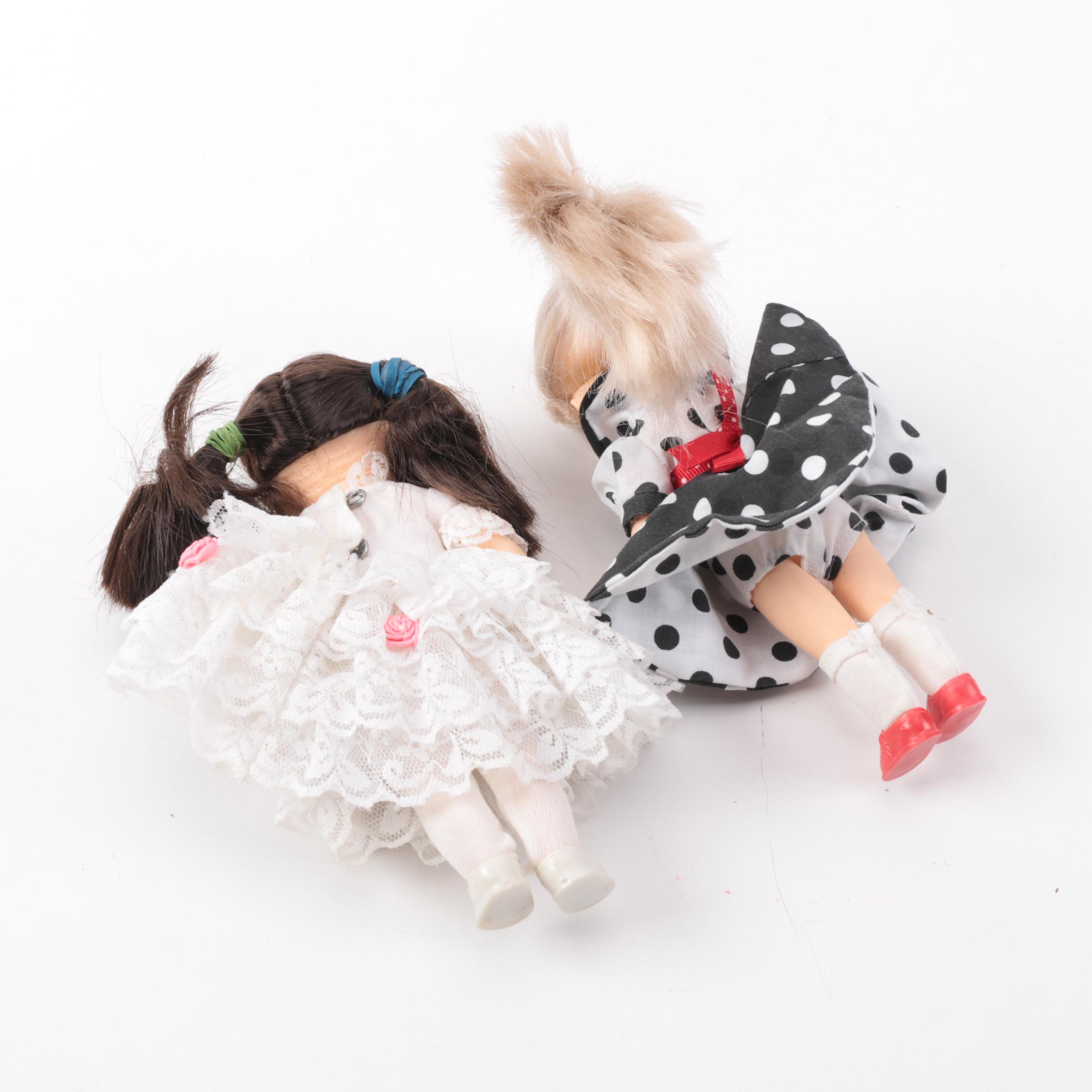 Vintage Vogue "Ginny" Dolls and Cloth Dolls with Trunks and Accessories