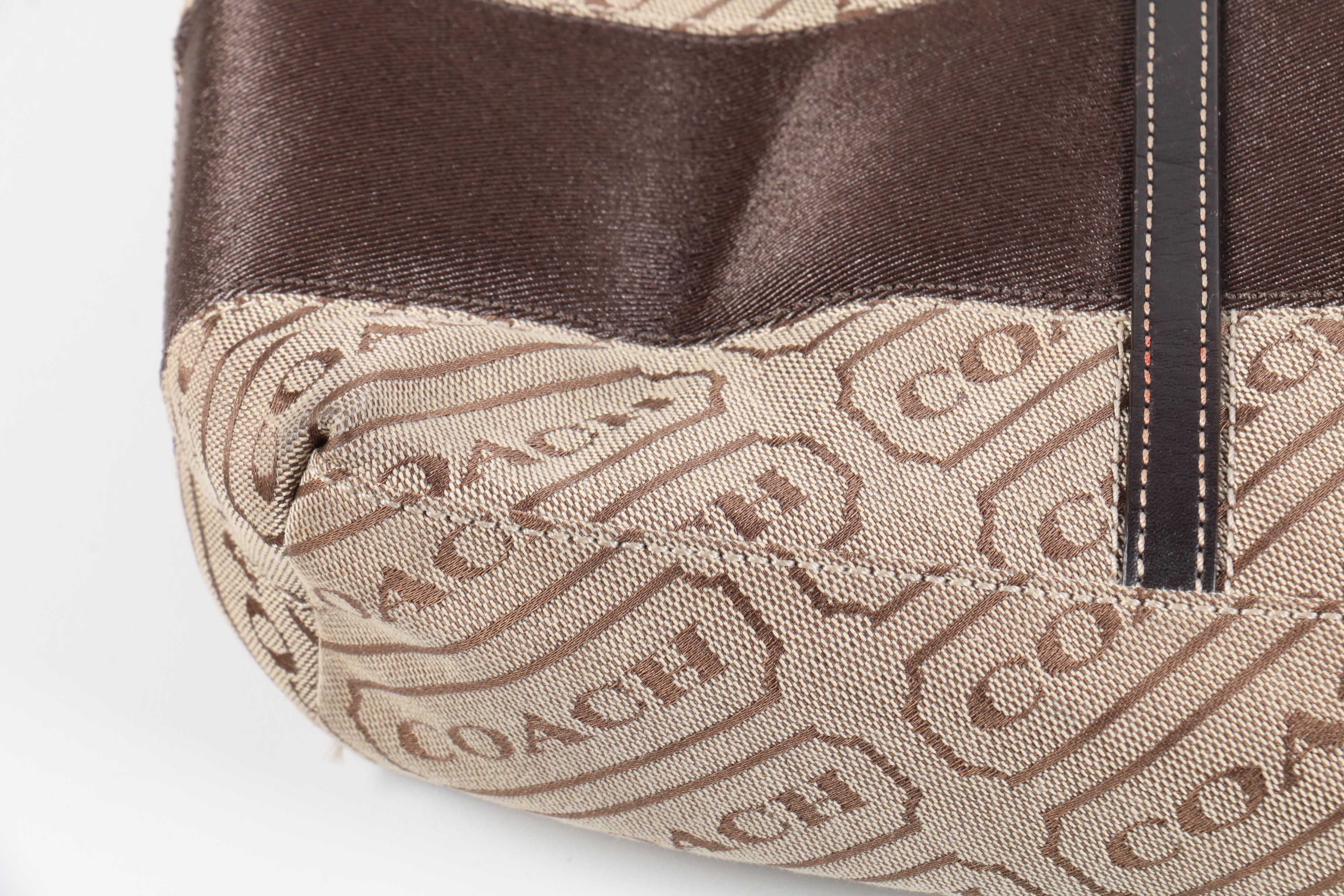 Coach Canvas and Leather Carryall Tote