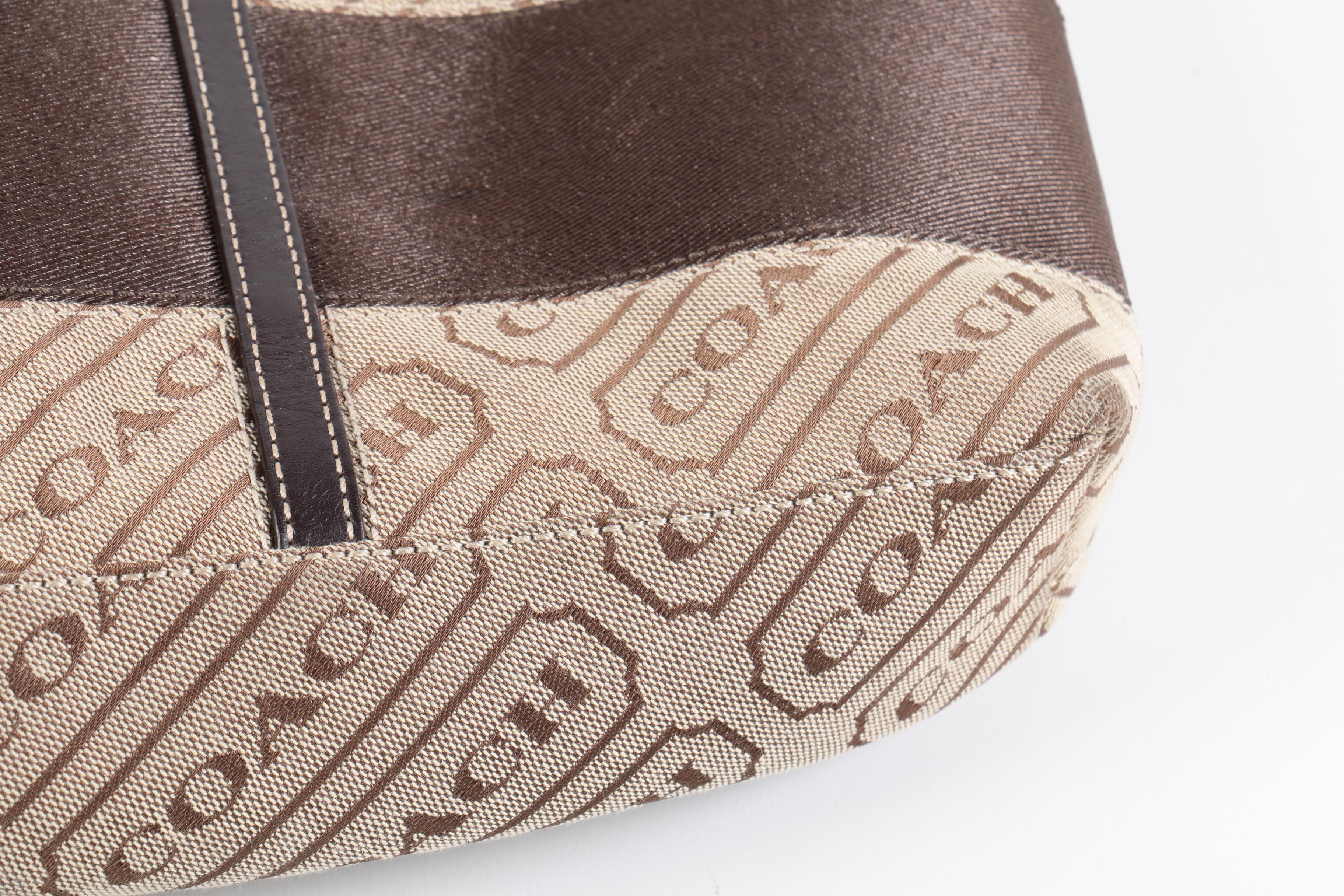 Coach Canvas and Leather Carryall Tote