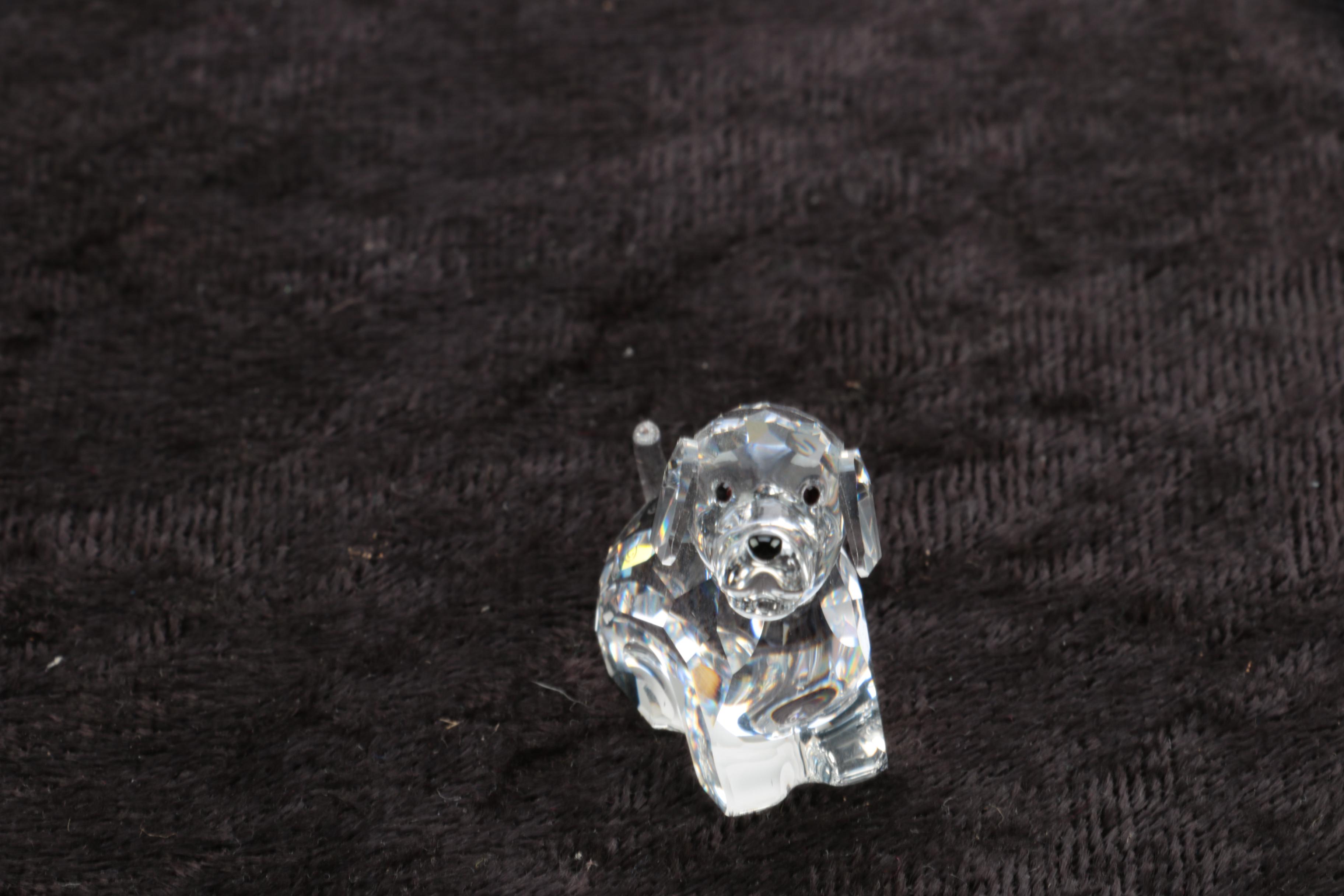 Swarovski Crystal Dog Figurine