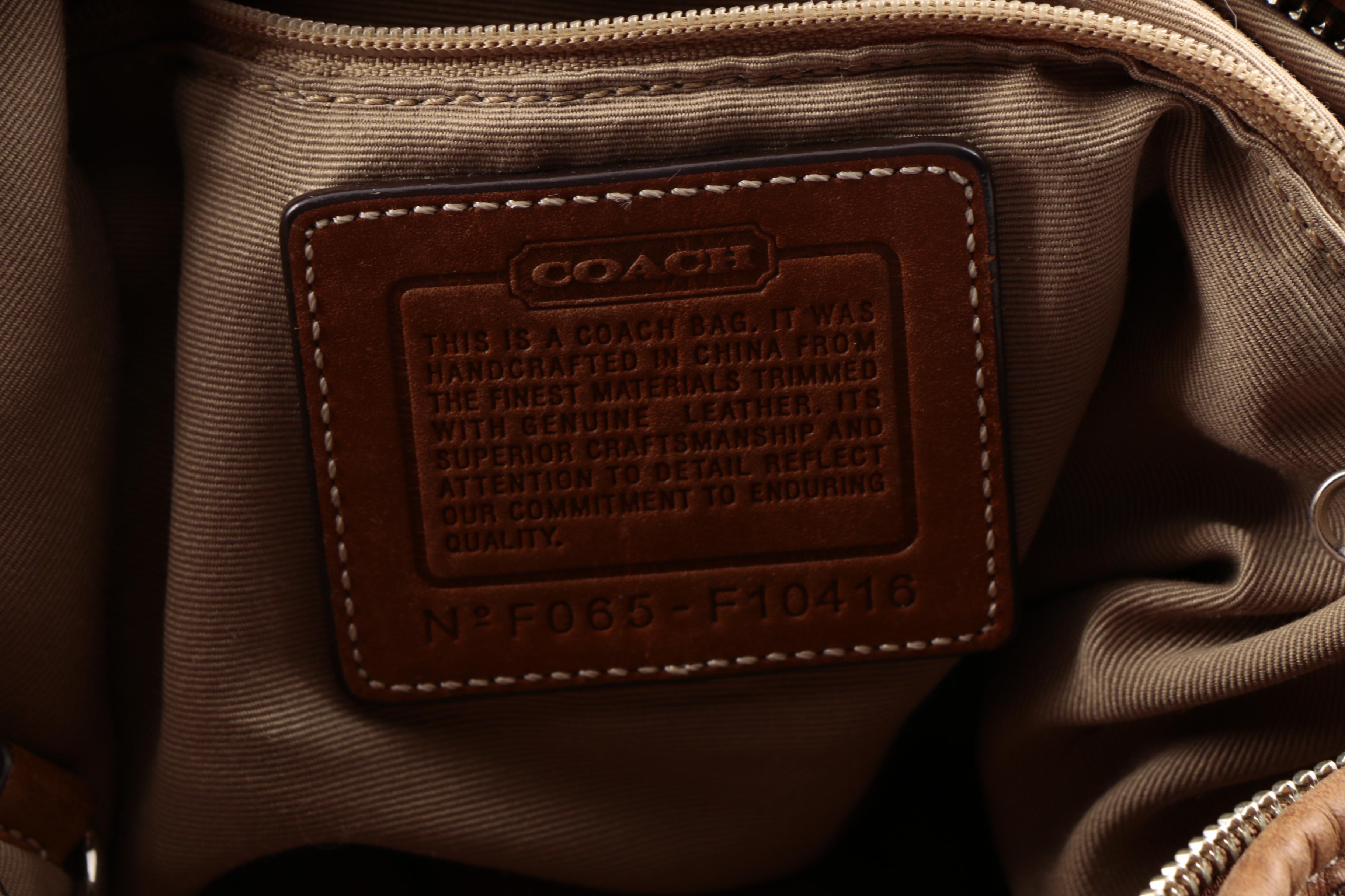 Coach Signature Canvas and Leather Mini Duffle with Matching Wallet