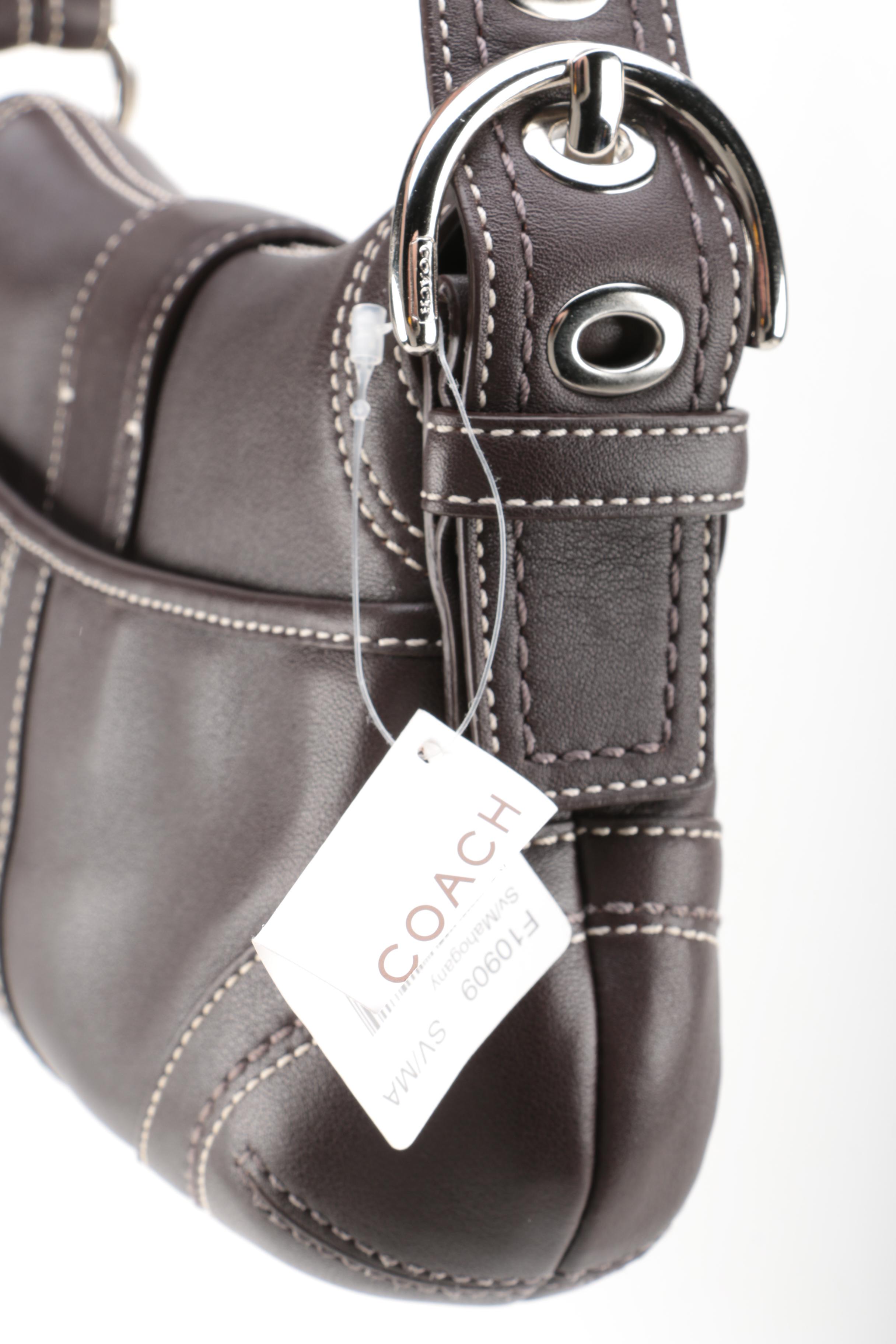 Coach Soho Buckle Flap Brown Leather Handbag