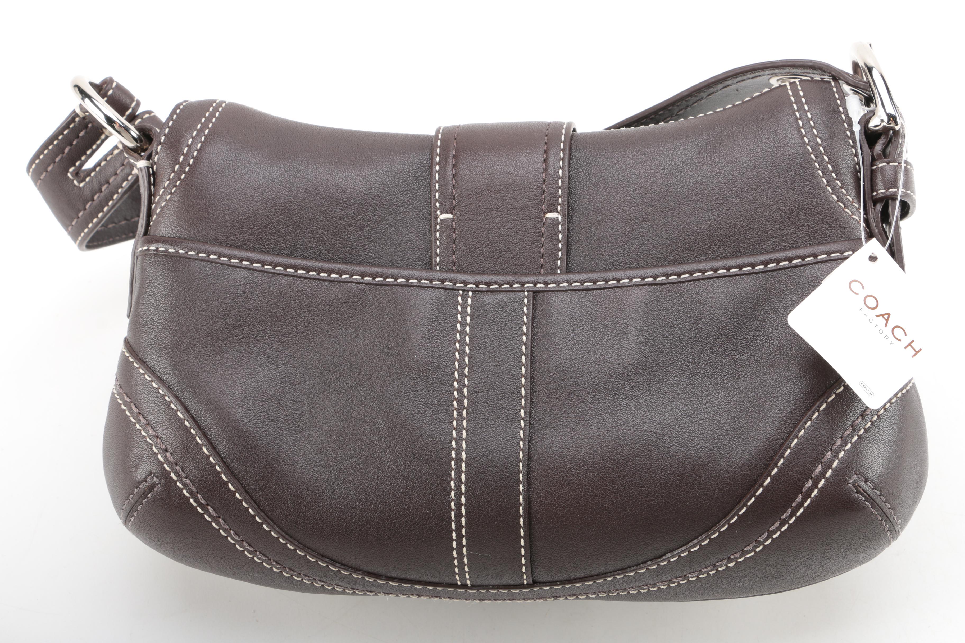 Coach Soho Buckle Flap Brown Leather Handbag