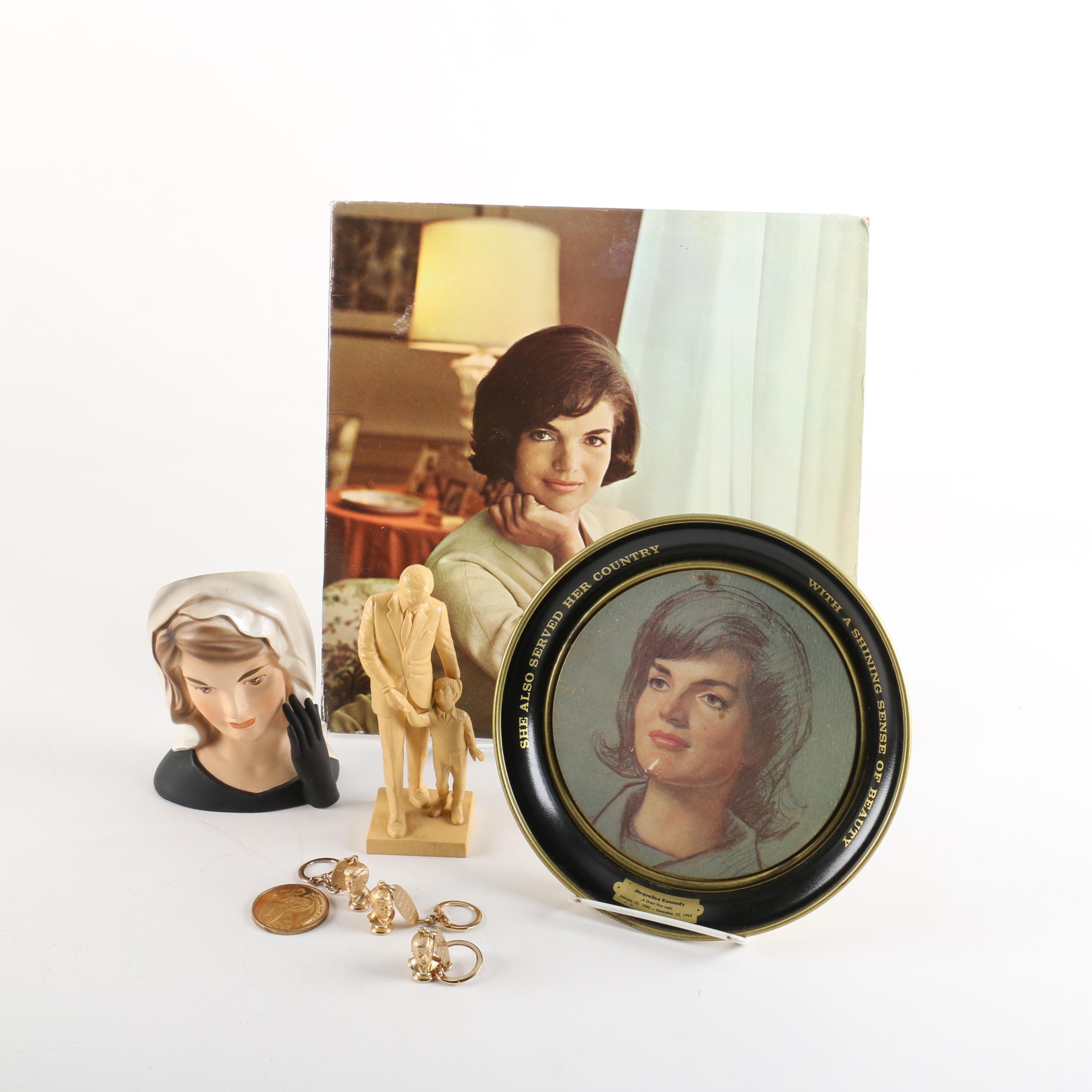 1964 Inarco Jackie Kennedy Vase and Widowhood Years Memorabilia, 1963-1968
