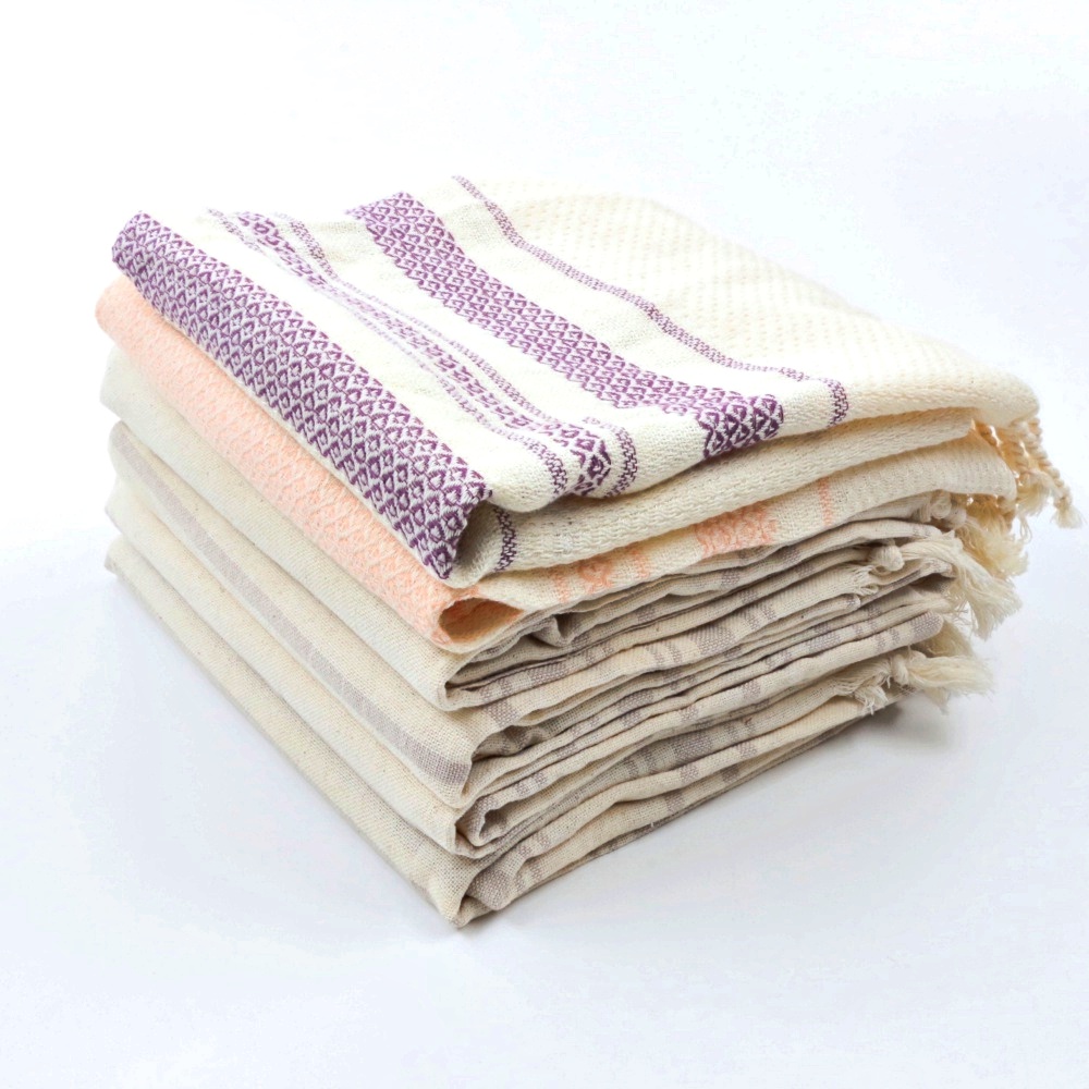 Ten "Biscuit" Latte Bowls from Portugal and Six Linen Table Runners