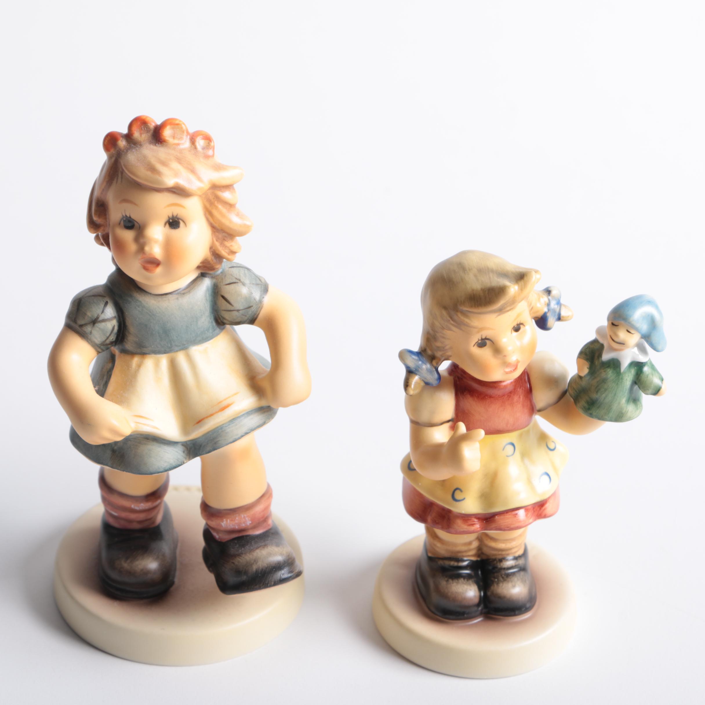 Hummel "Musik Please" and "Puppet Love" Porcelain Figurines