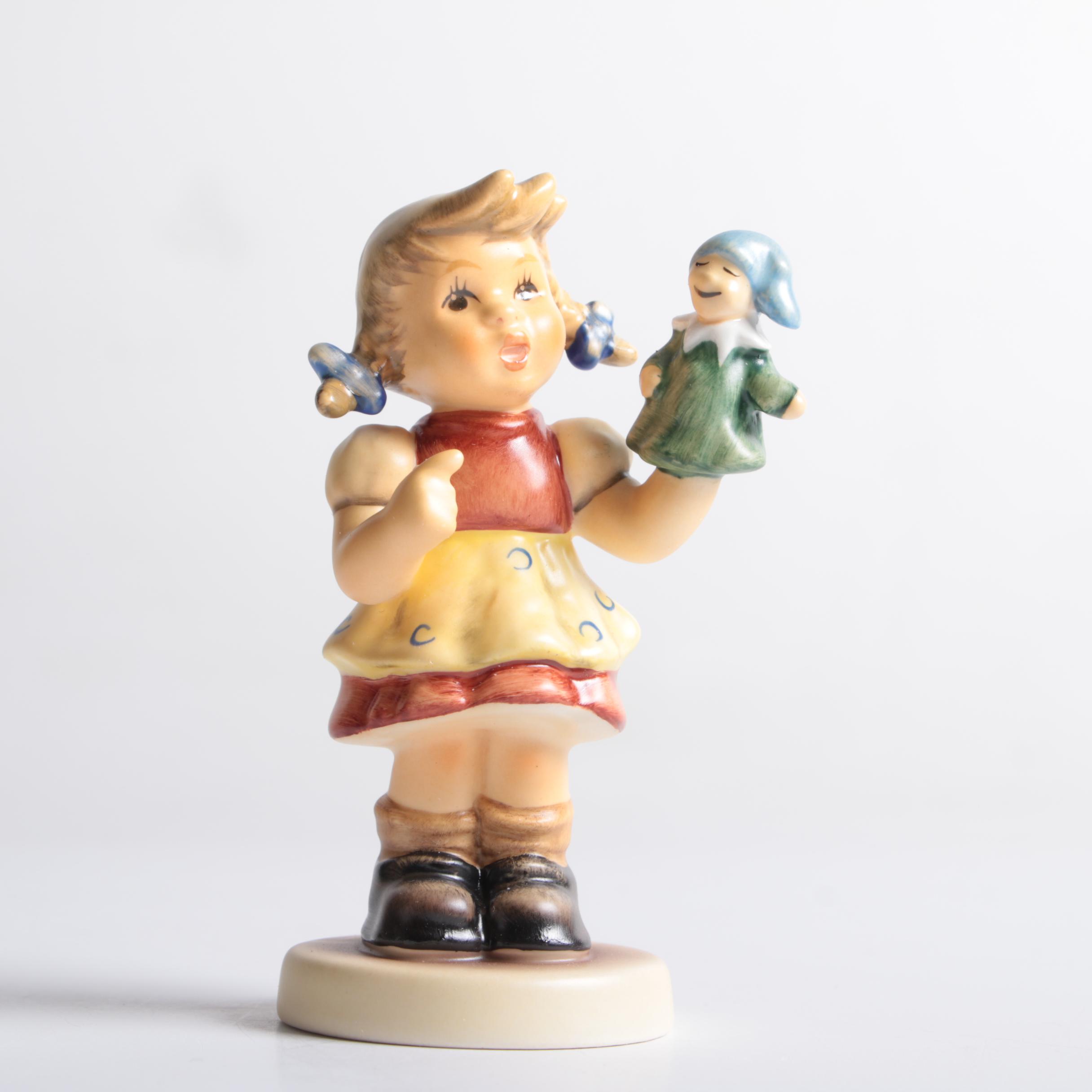 Hummel "Musik Please" and "Puppet Love" Porcelain Figurines