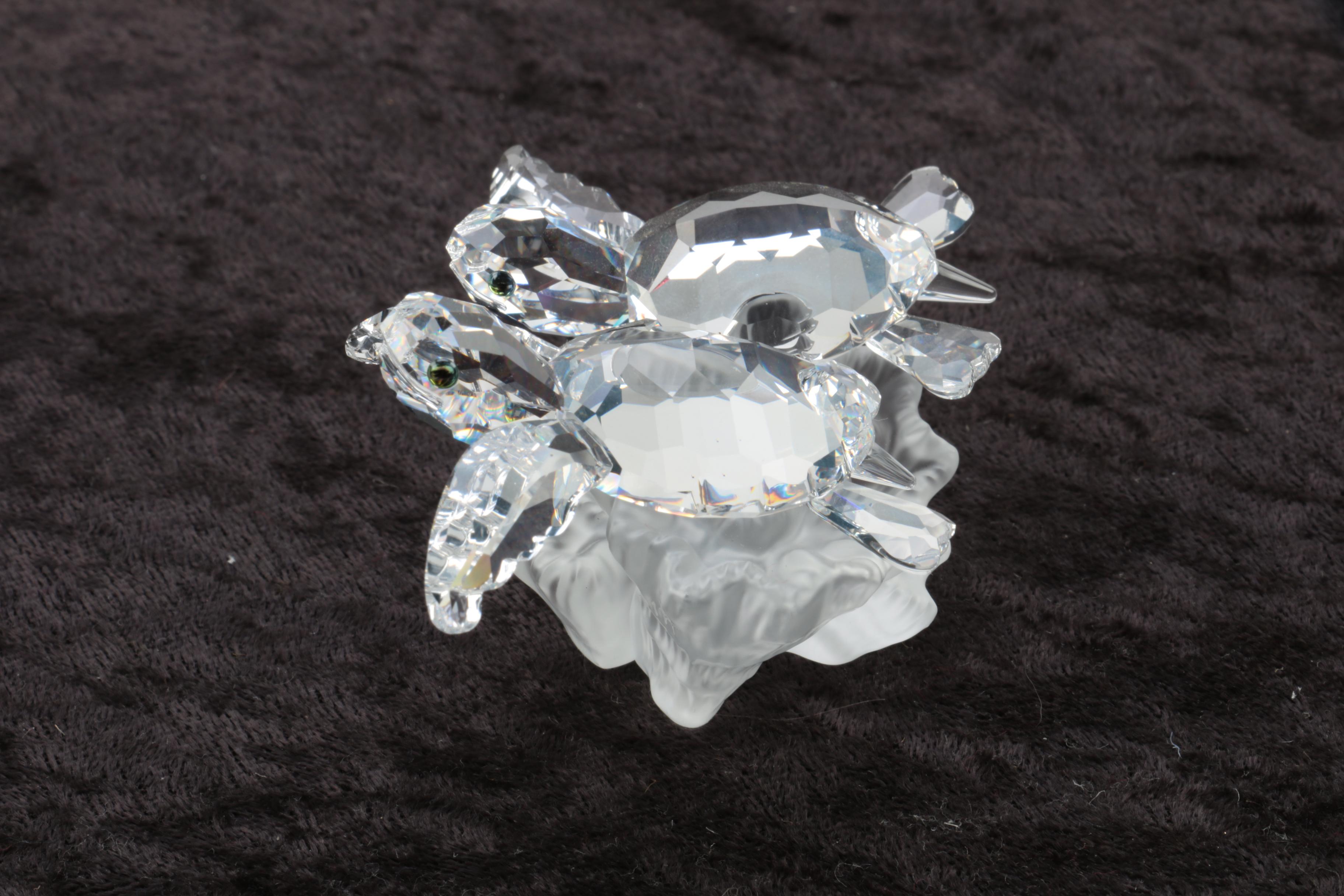 Swarovski Crystal Turtle Figurine