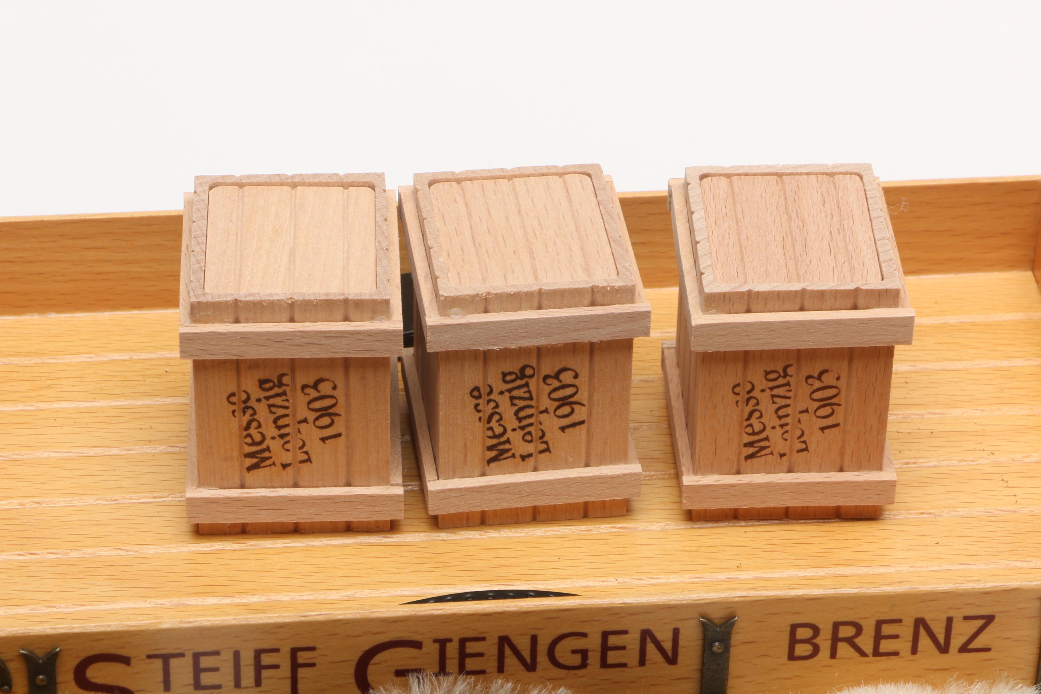 2003 Steiff Limited Edition Delivery Cart with Teddy Bears