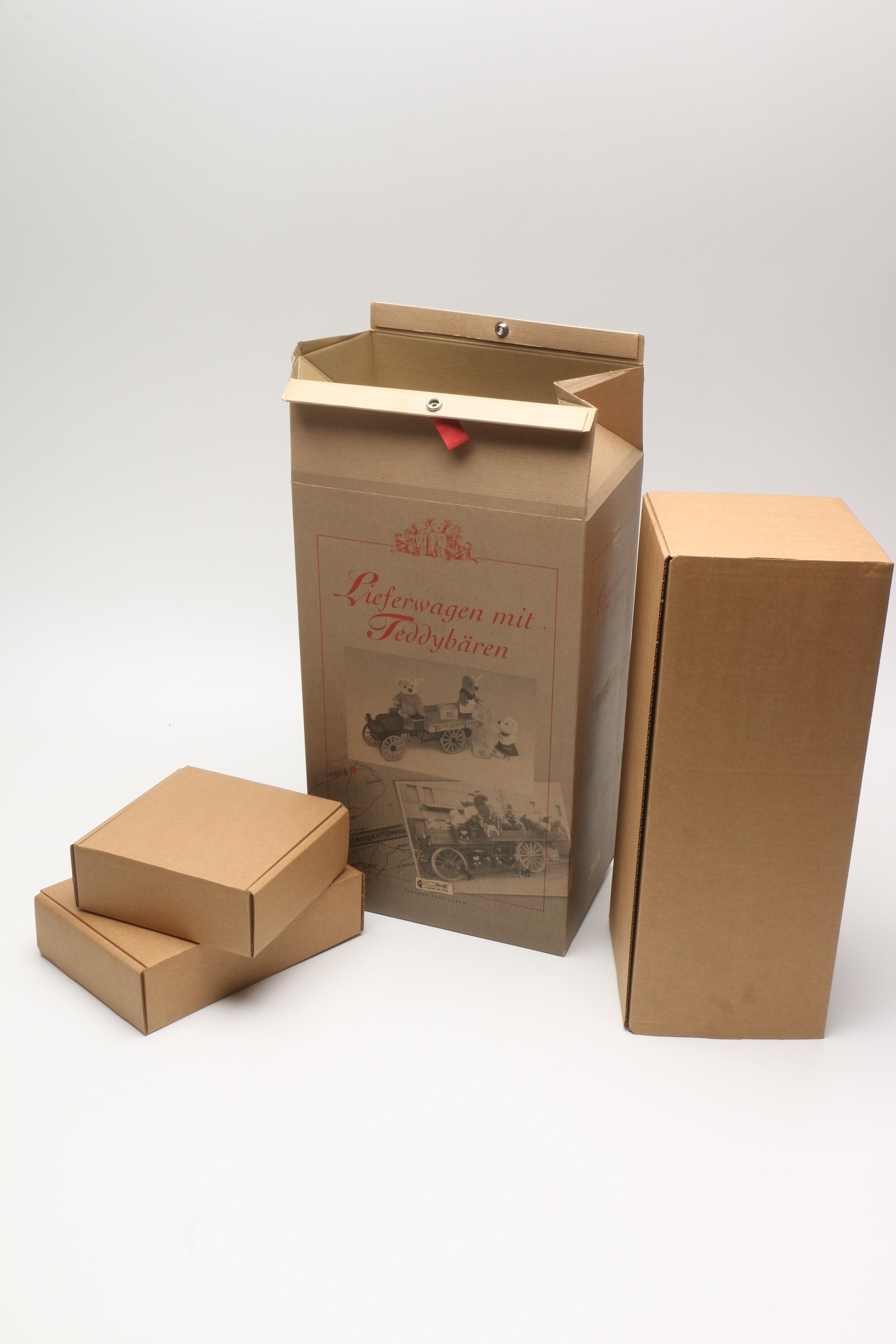 2003 Steiff Limited Edition Delivery Cart with Teddy Bears