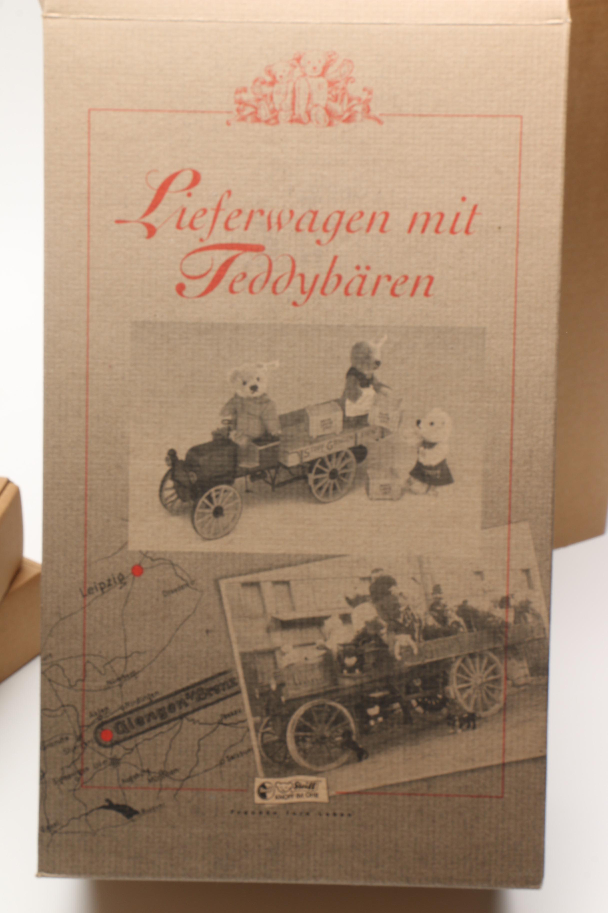 2003 Steiff Limited Edition Delivery Cart with Teddy Bears