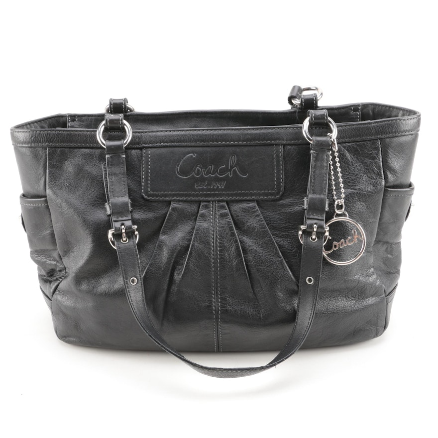 Coach East West Gallery Pleated Tote Bag