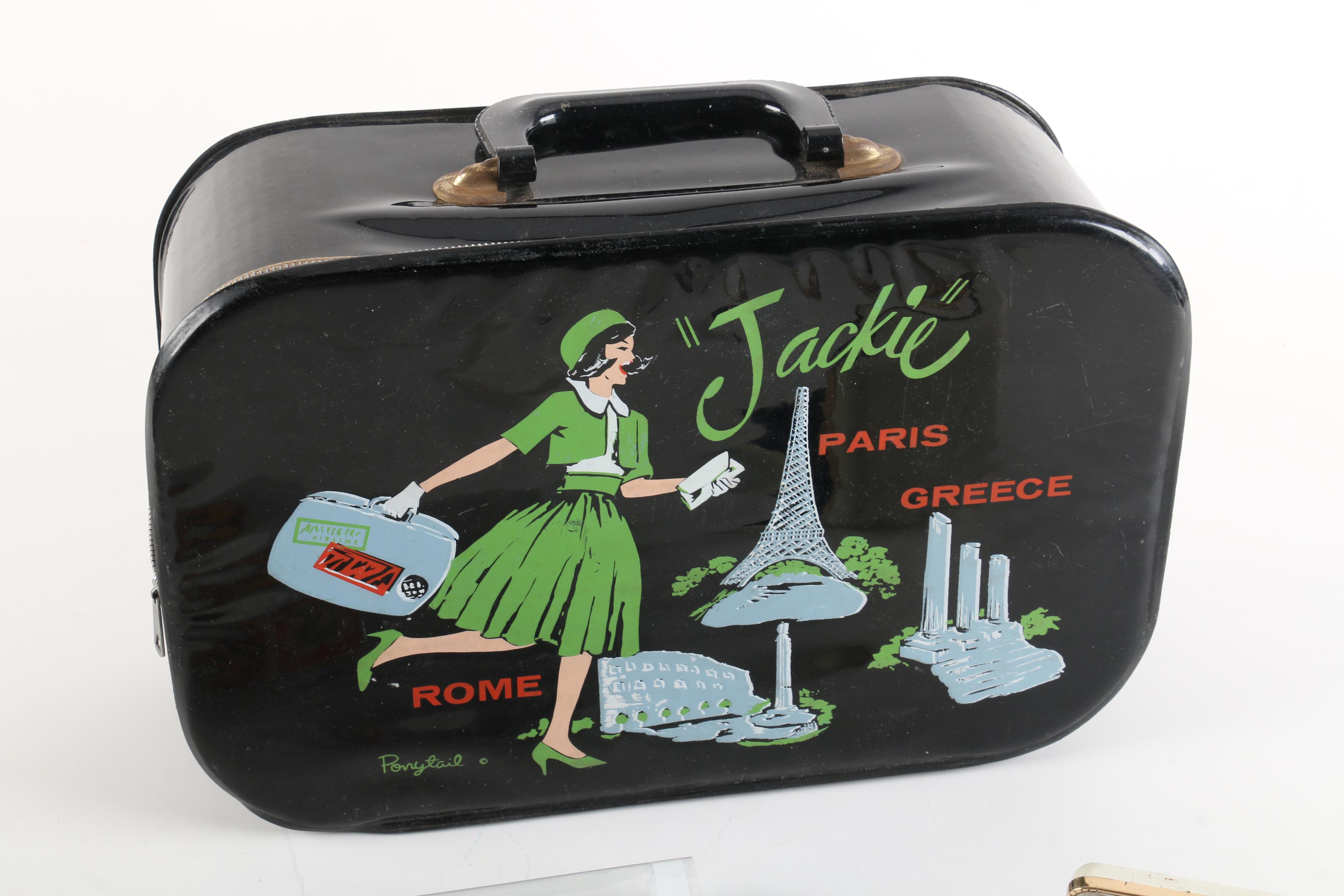 First Lady Era Jackie Kennedy Memorabilia Including Vintage Suitcase & Valentine