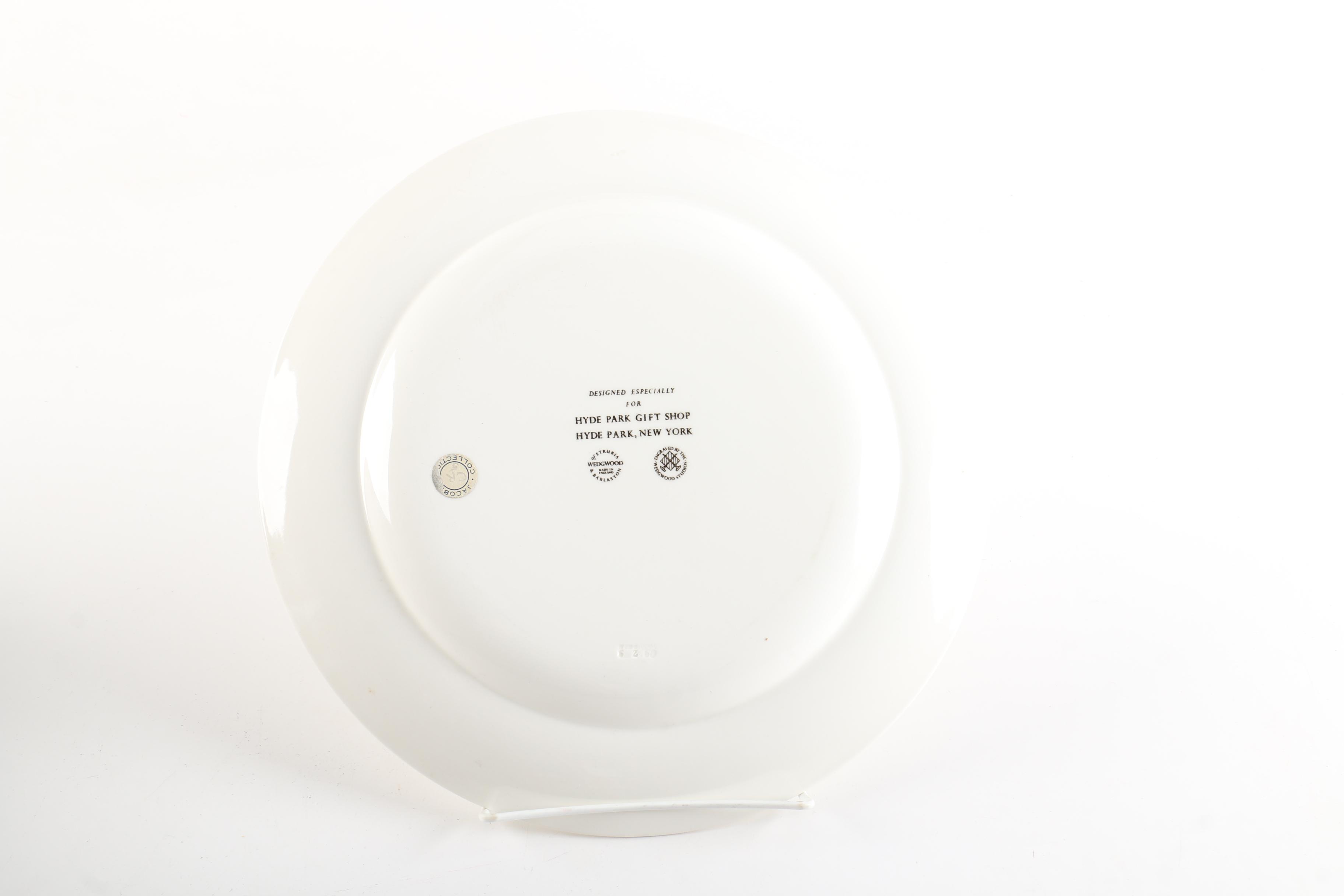 Vintage Wedgwood Eleanor and Franklin D. Roosevelt Commemorative Plate