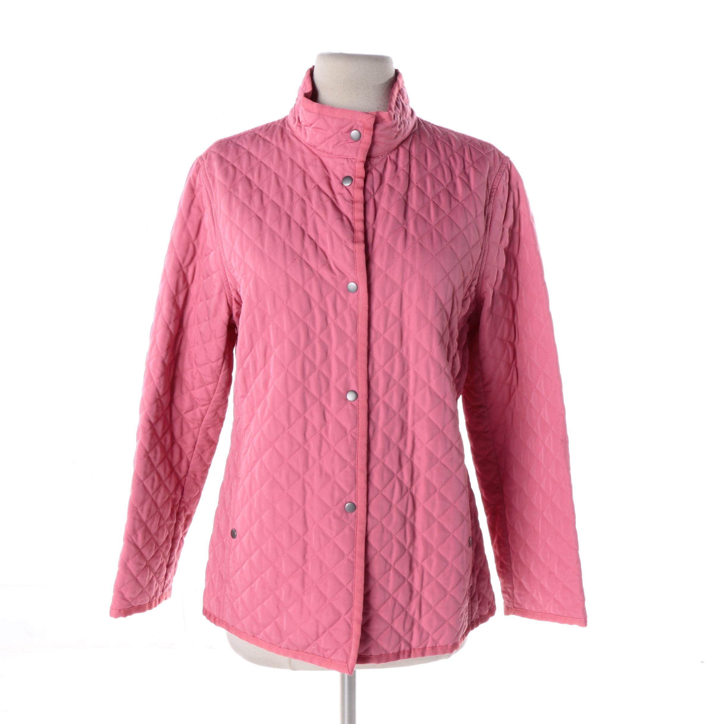 Women's Pink Quilted Jacket