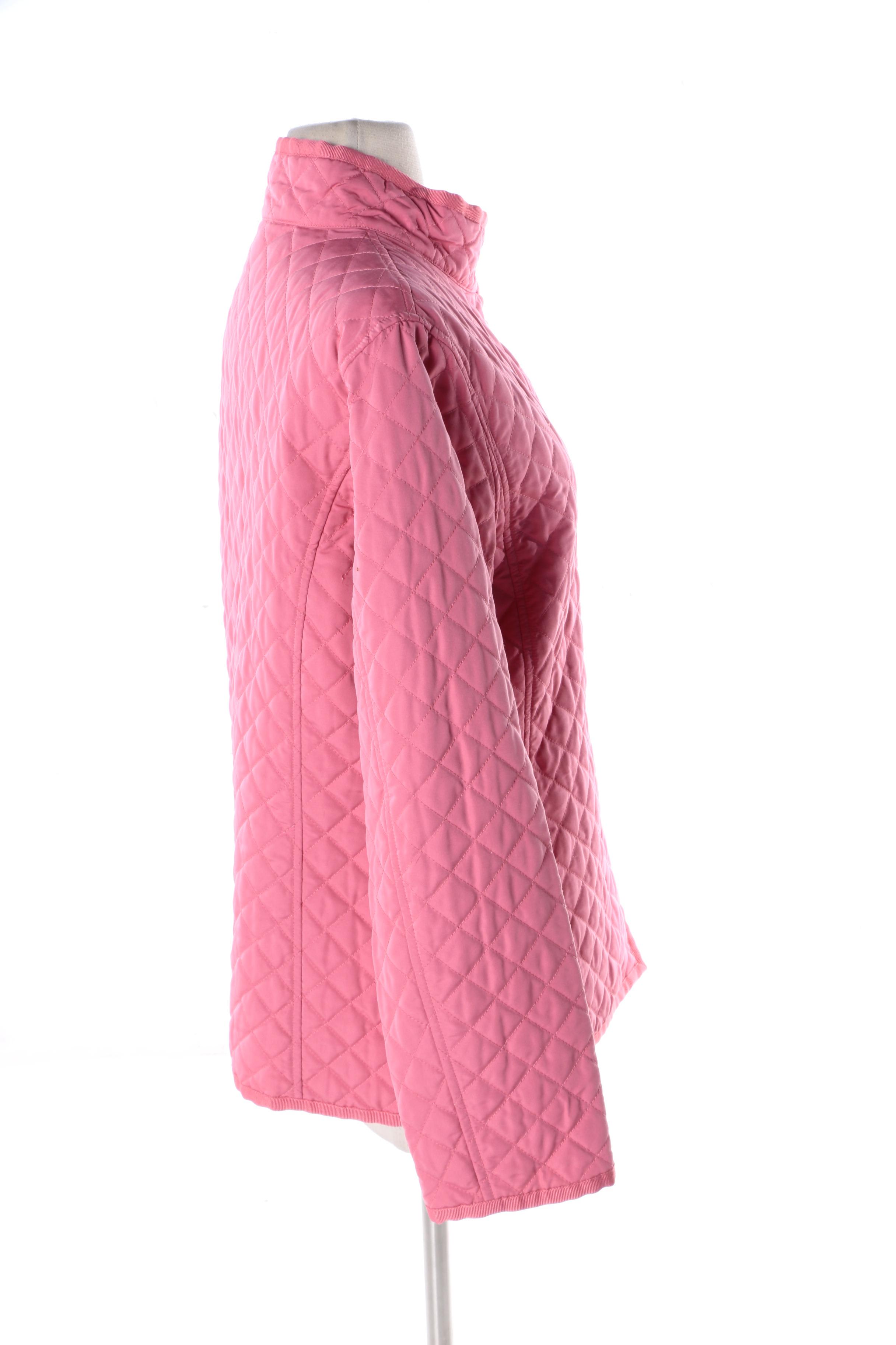Women's Pink Quilted Jacket