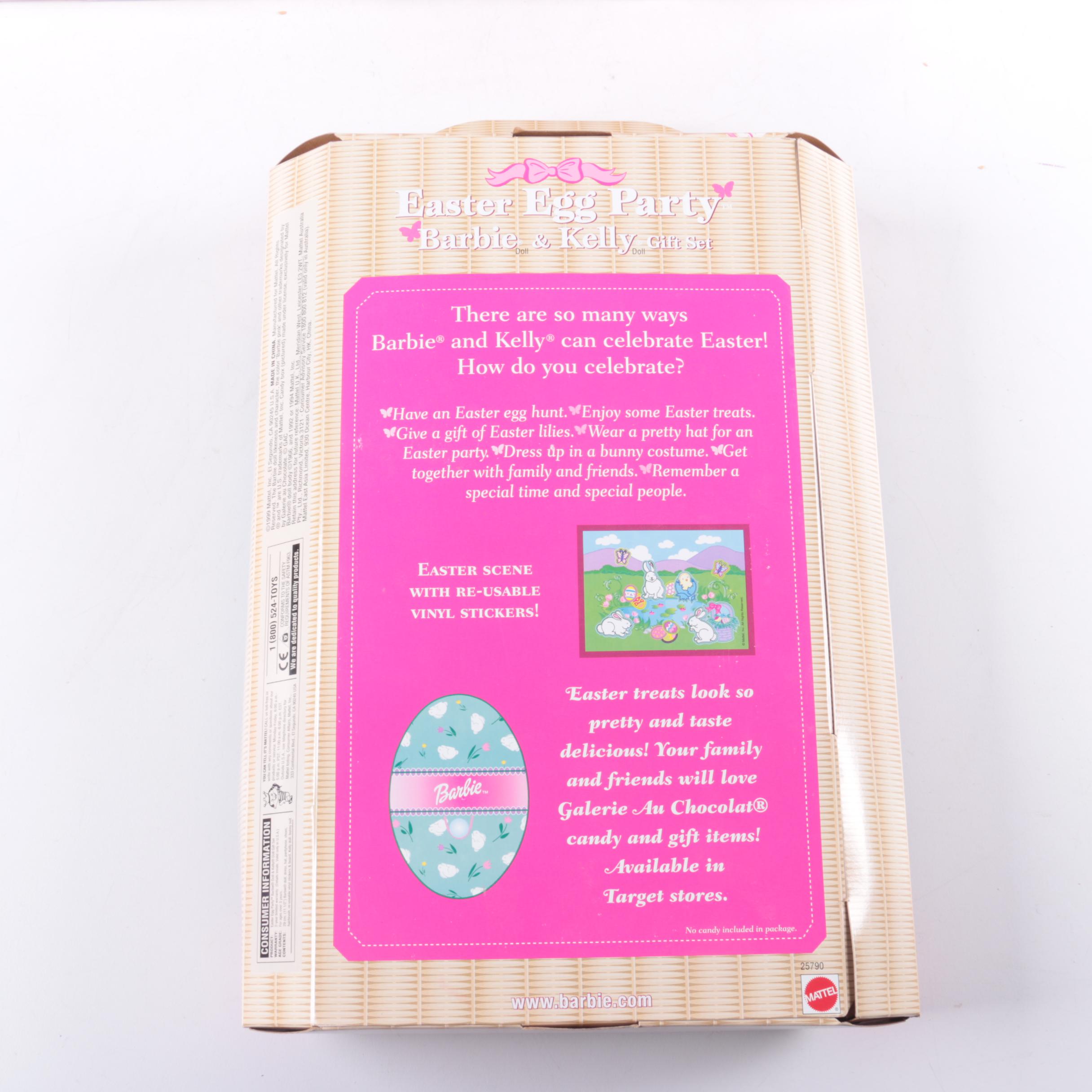 Special Edition Barbie Dolls Featuring an "Easter Egg Party" Gift Set