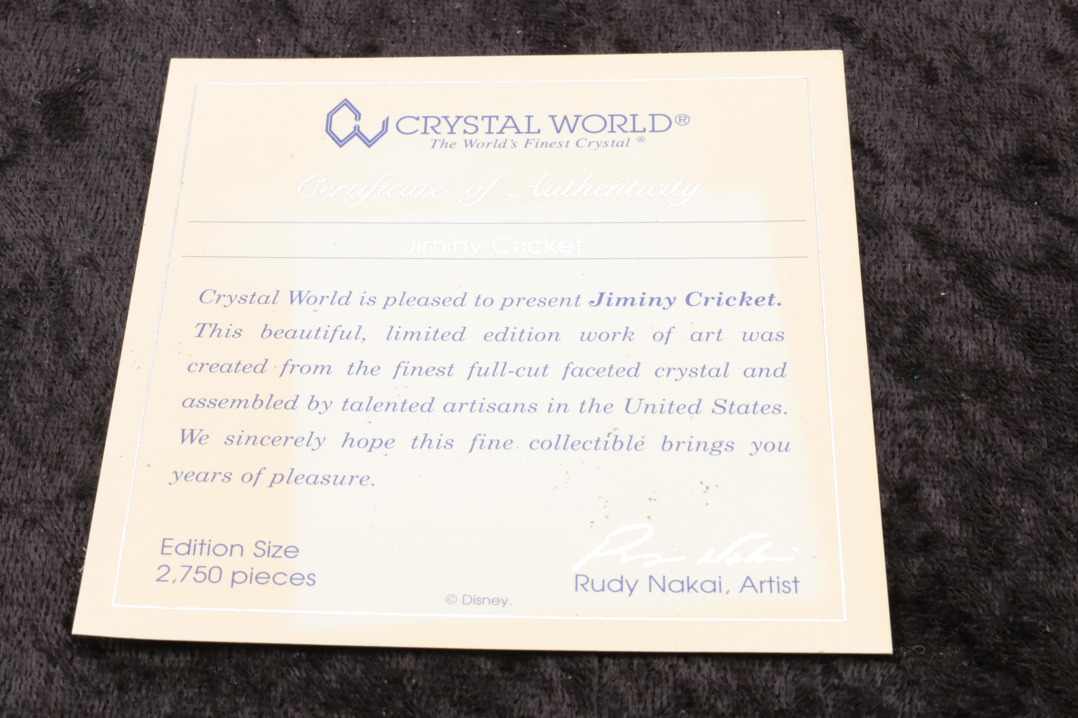Crystal World Disney Collection "Jiminy Cricket"
