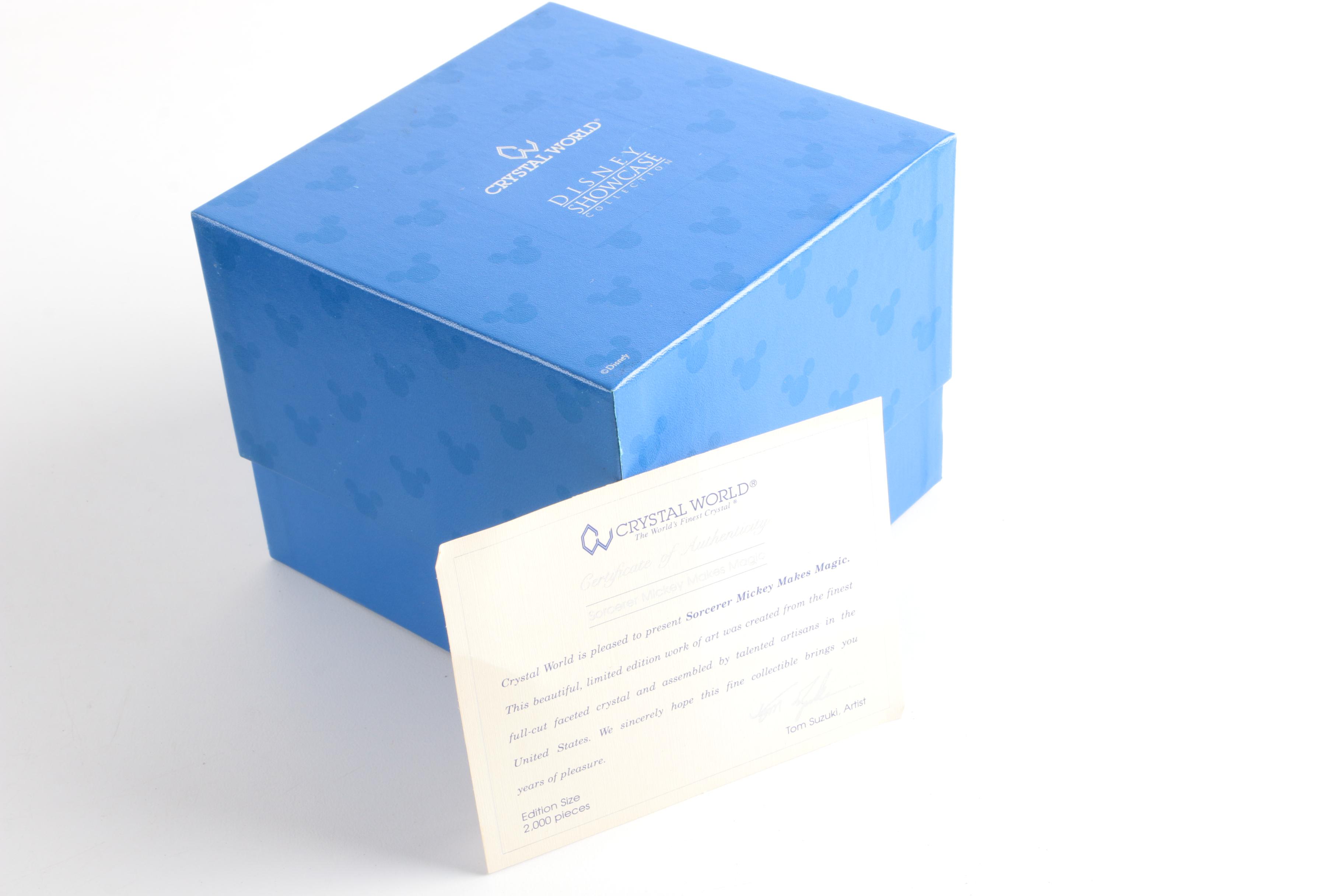 Crystal World "Disney Showcase Collection" Mickey Mouse Sorcerer Figurine